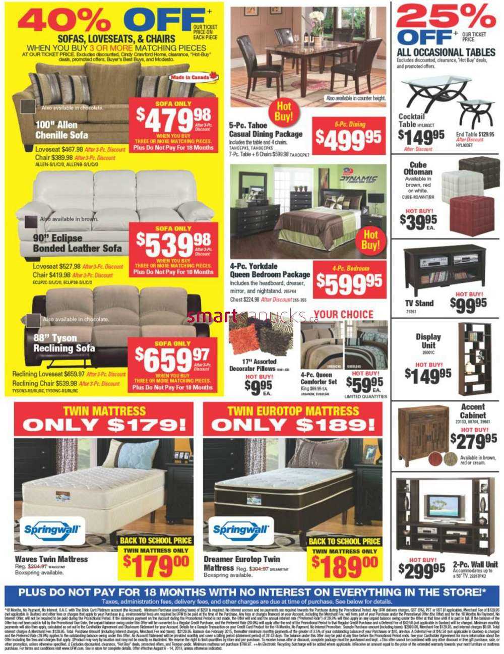 United Furniture Warehouse flyer August 6 to 14