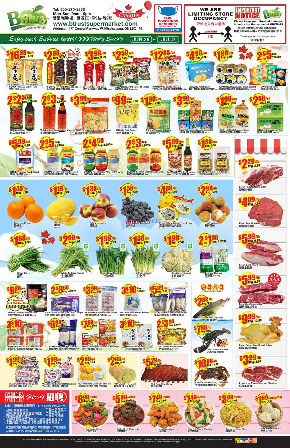 Btrust Supermarket (Mississauga) Flyer June 26 to July 2