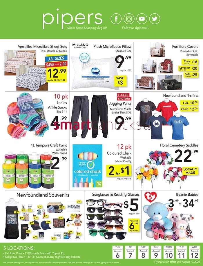 Pipers Superstore Flyer August 6 to 12