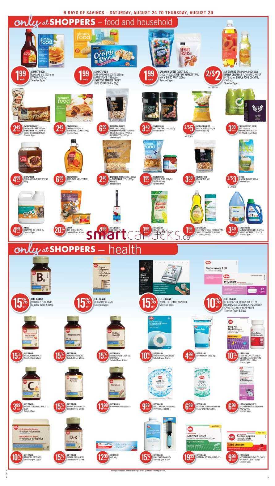 shoppers drug mart west flyer august 24 to 29 shoppers flyer kingston