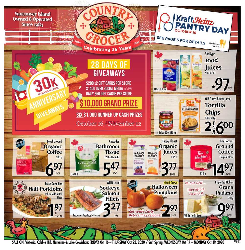 Country Grocer Flyer October 16 to 22