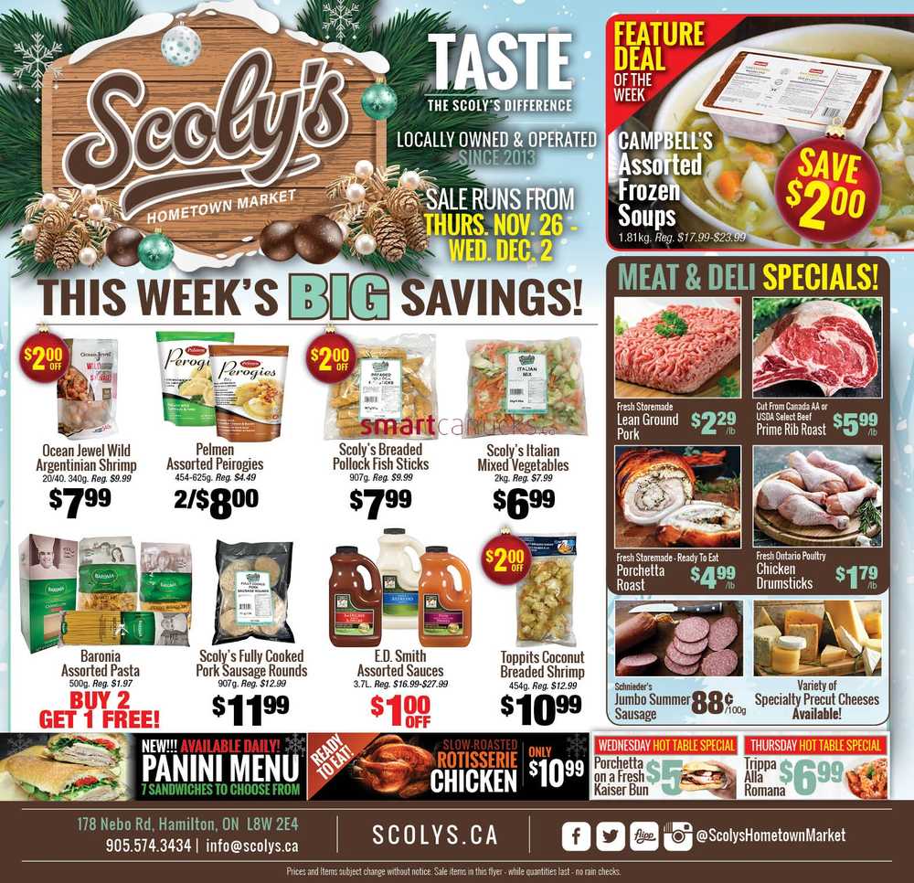 Scoly's Hometown Market Canada Flyers