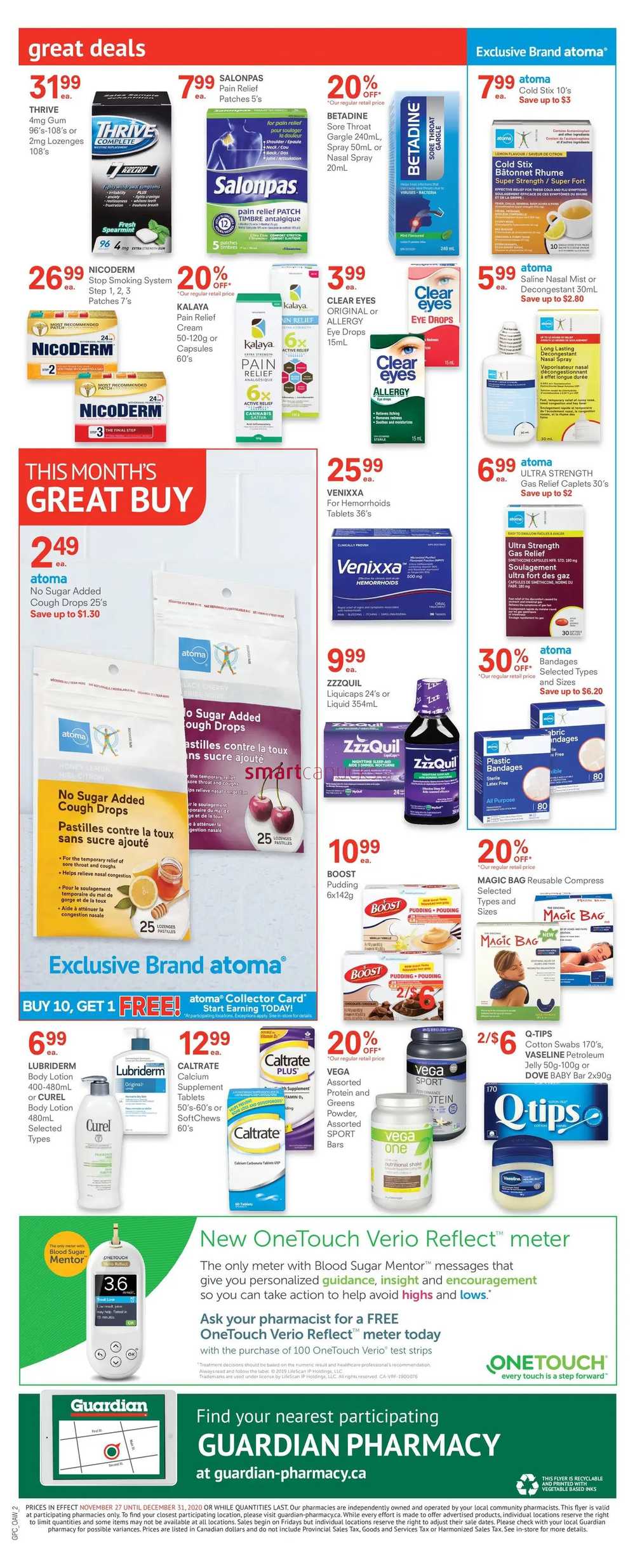 Guardian Pharmacy Flyer November 27 To December 31