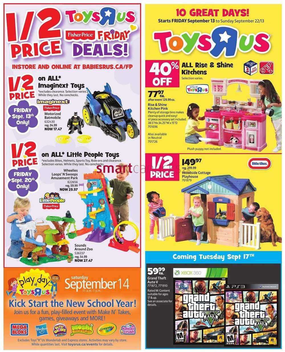 Toys R Us flyer September 13 to 22