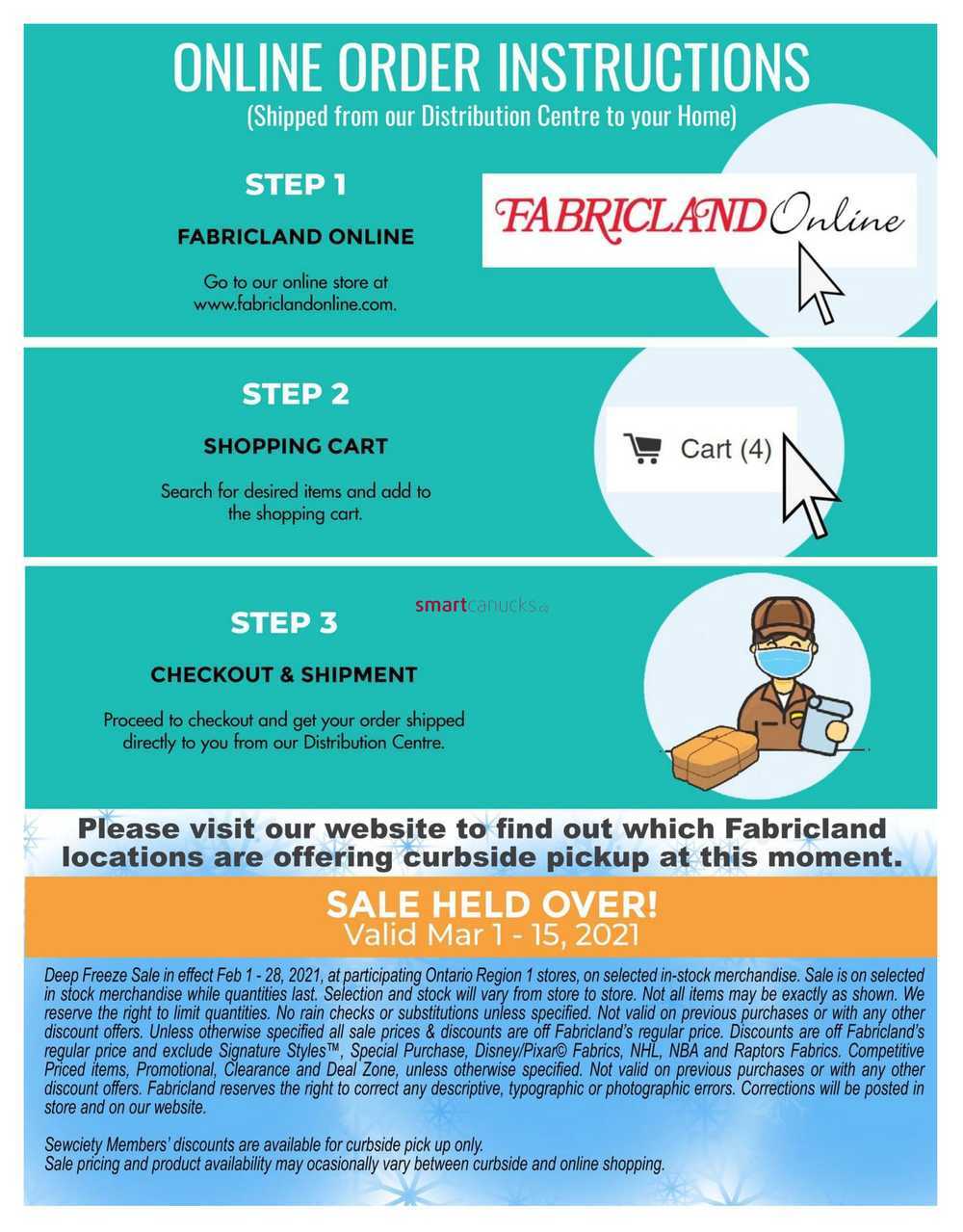 Fabricland ON Flyer March 1 To 15