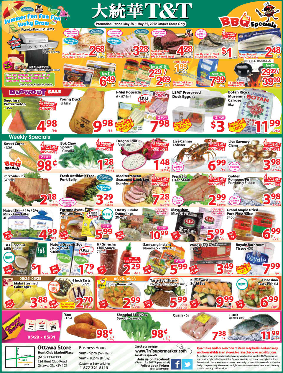T&T Supermarket(Ottawa) flyer May 25 to 31