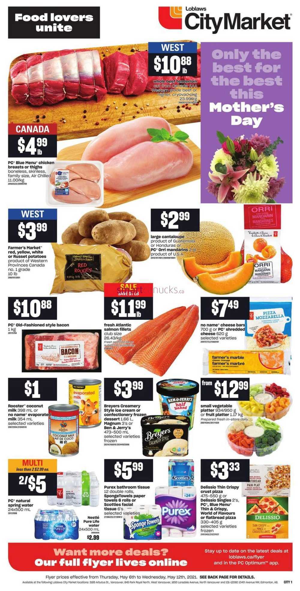 Loblaws City Market West Flyer May 6 To 12 Loblaws Grocery Flyers 