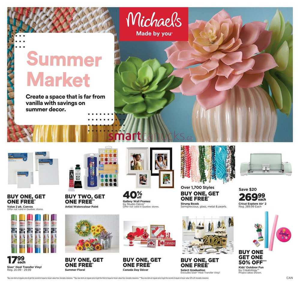 Michael's Flyer August 20 to 26