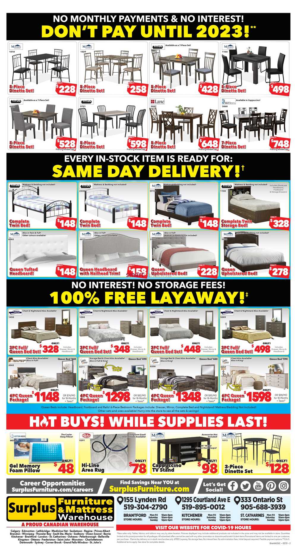 Surplus Furniture Mattress Warehouse Kitchener Flyer July 12 To   Surplus Furniture Mattress Warehouse Kitchener Flyer July 12 To August 1 4 