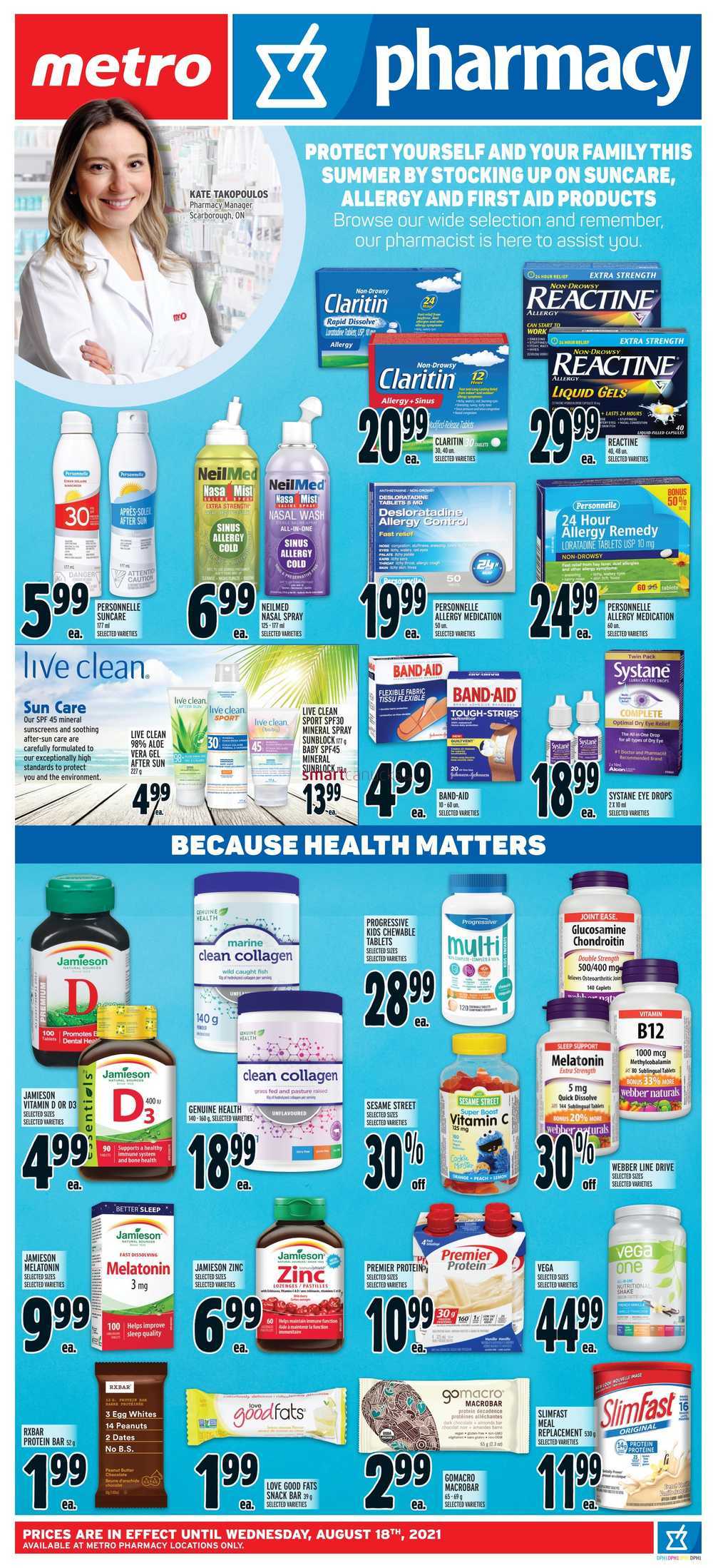 Metro ON Flyer August 12 To 18