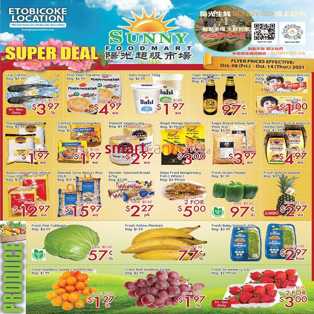 Sunny Foodmart (Etobicoke) Flyer October 8 to 14