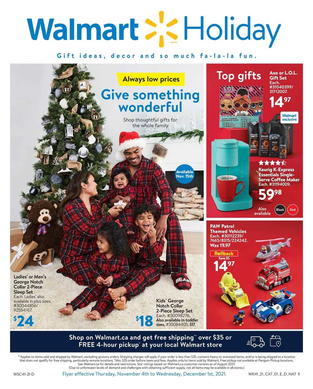 Walmart (Atlantic) Pre Black Friday Flyer November 4 to December 1, 2021