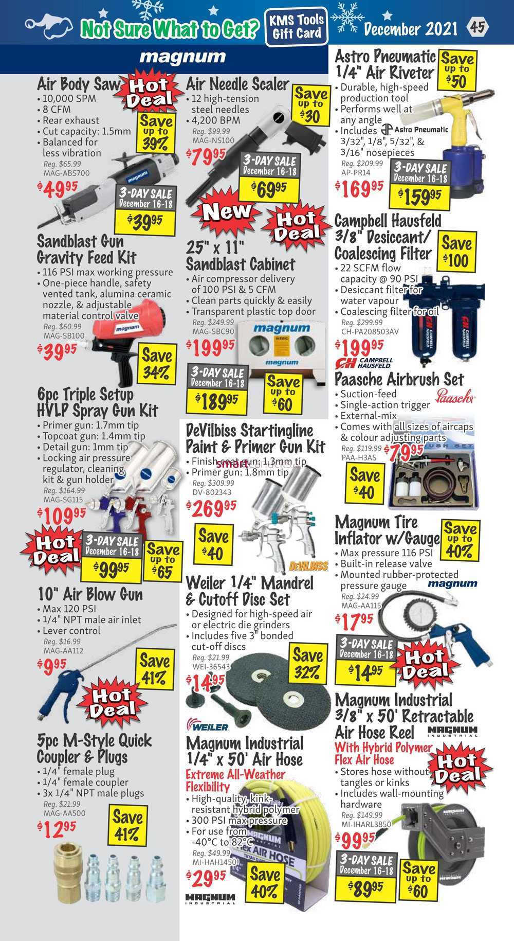 KMS Tools and Equipment Flyer December 1 to 31