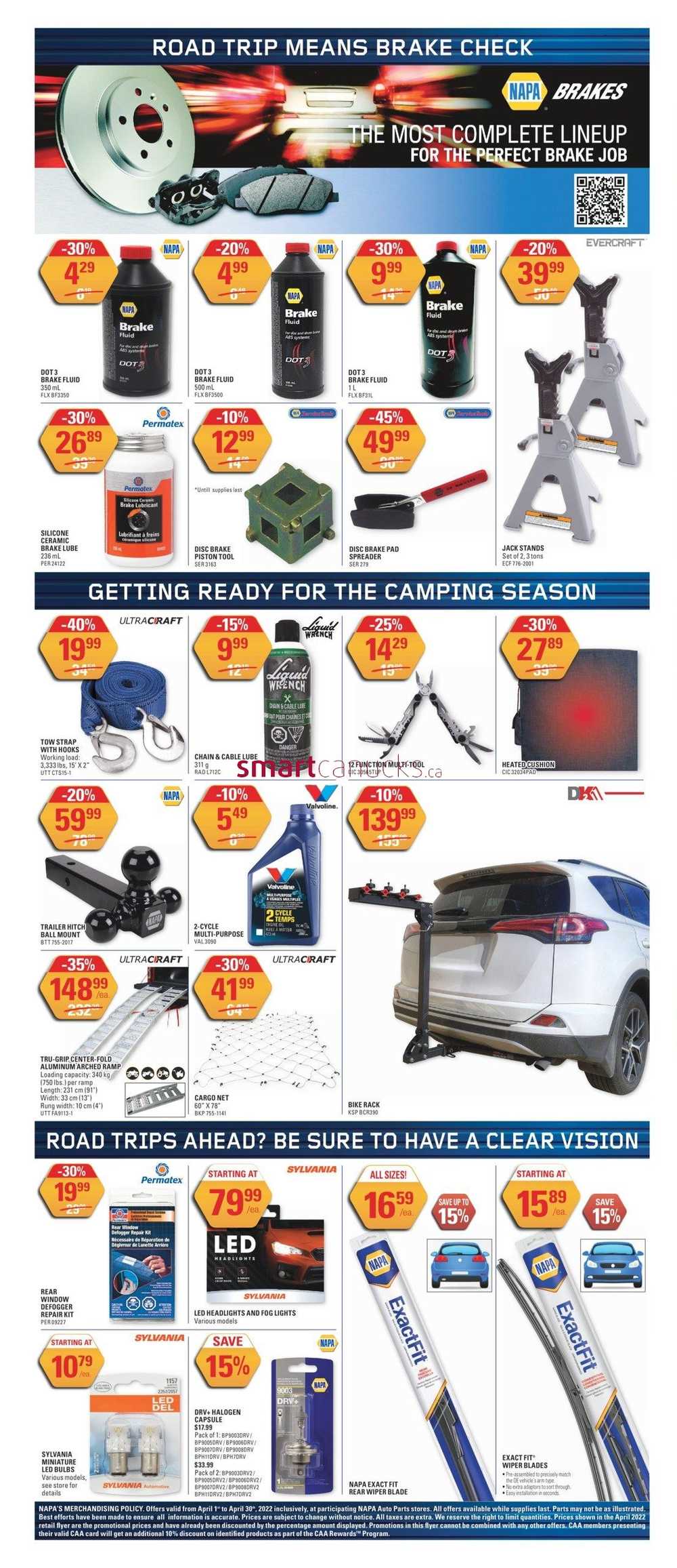 NAPA Auto Parts Flyer April 1 to 30