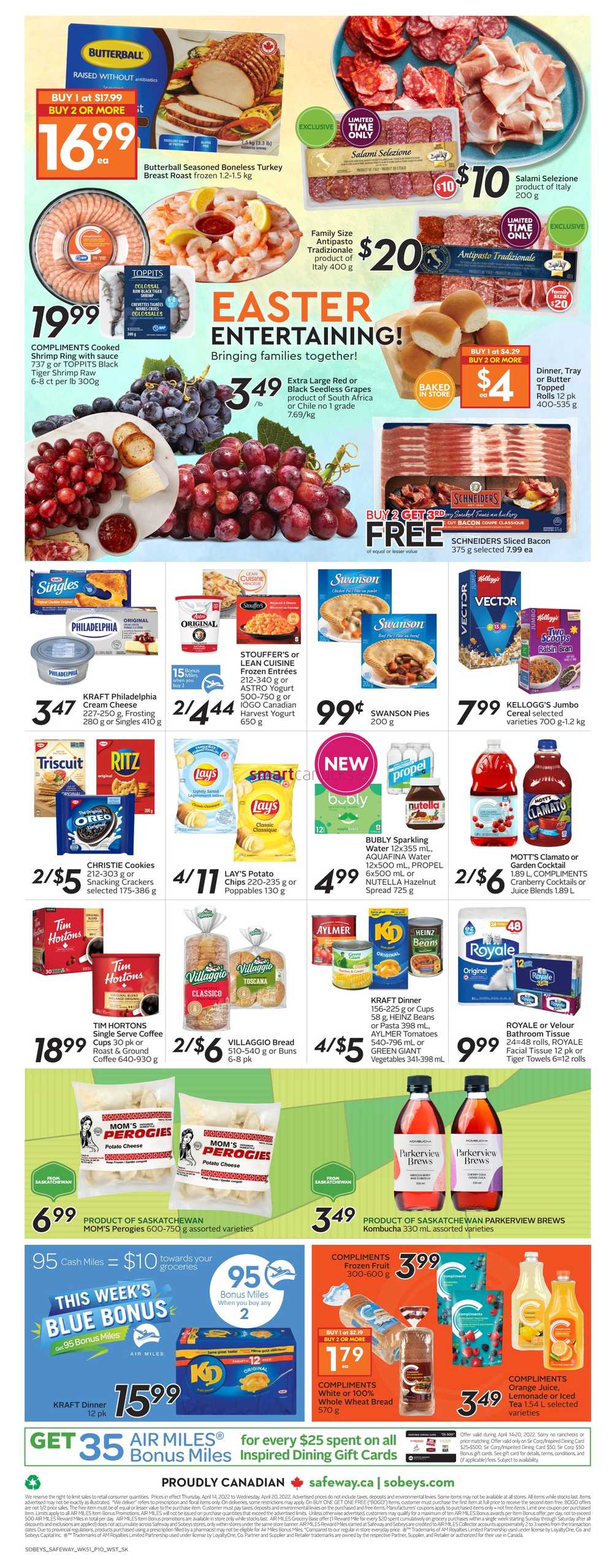 Sobeys/Safeway (SK & MB) Flyer April 14 to 20