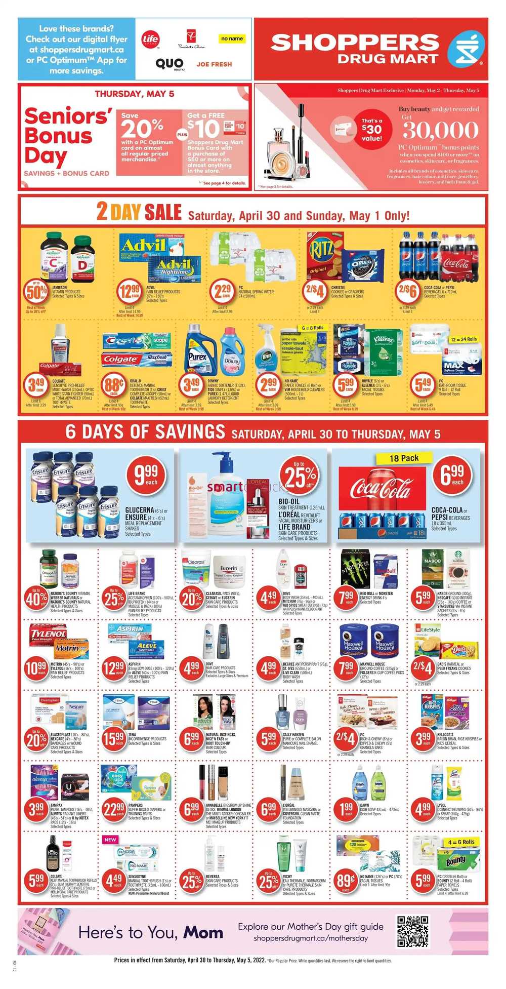 Shoppers Drug Mart (ON) Flyer April 30 to May 5