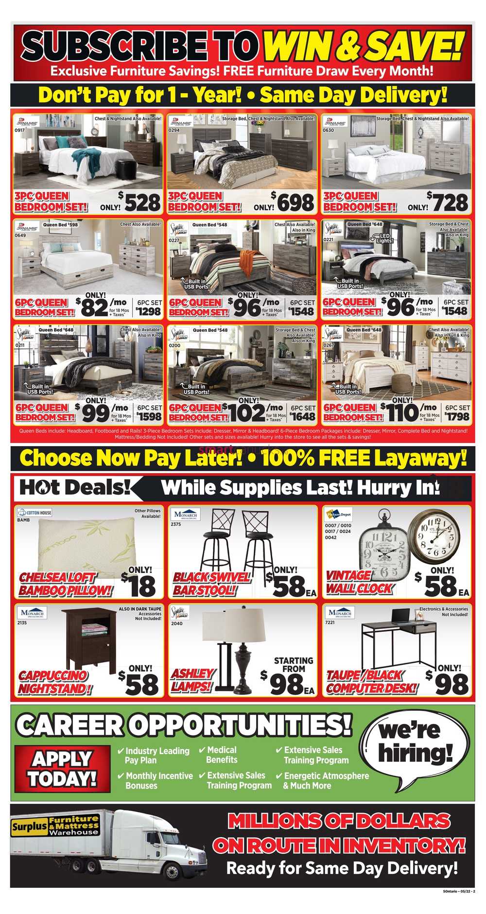 Surplus Furniture & Mattress Warehouse (Belleville) Flyer May 9 to 29