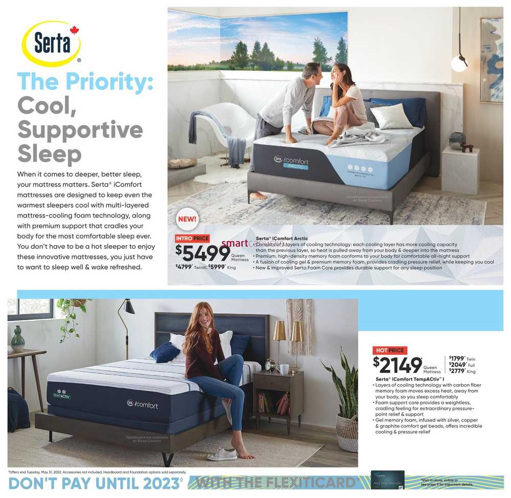 Sleep Country Flyer May 9 to 15