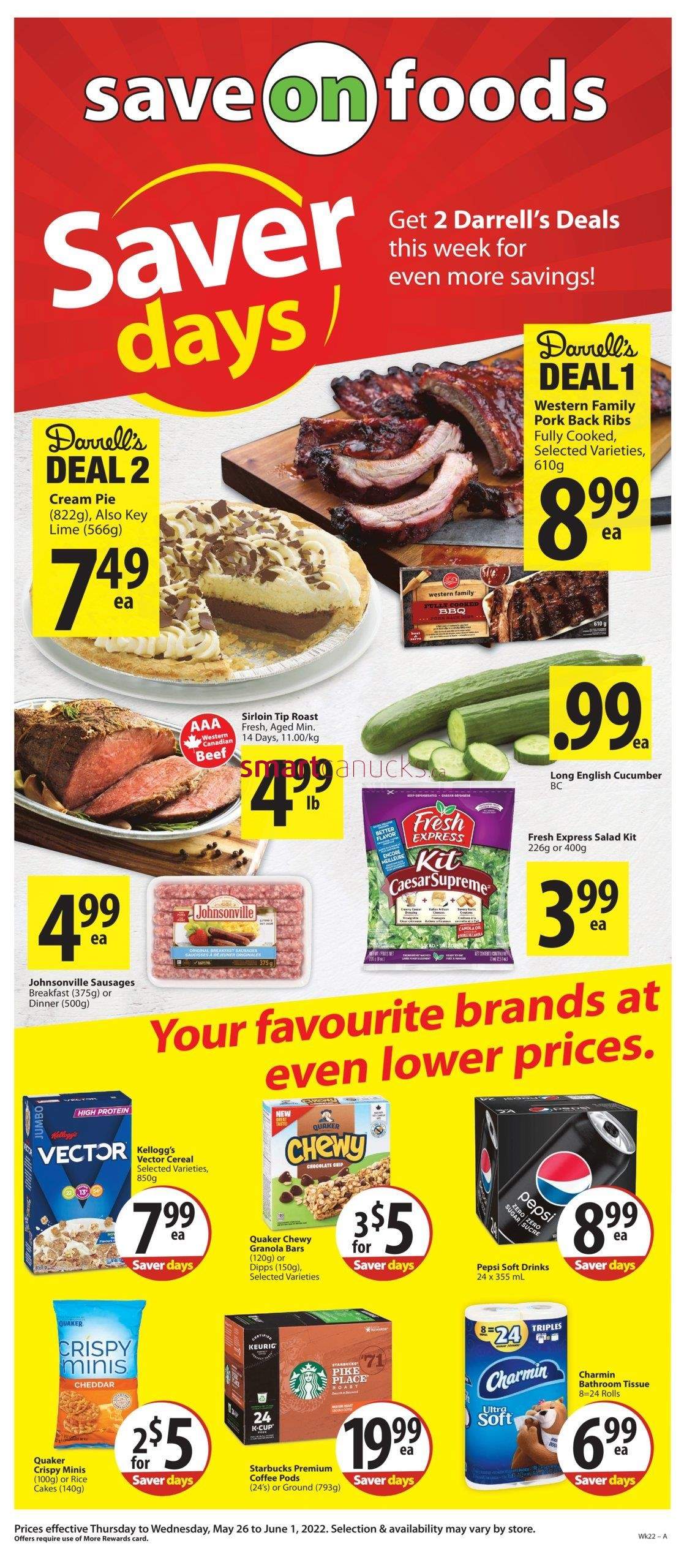 Save On Foods BC Flyer May 26 To June 1