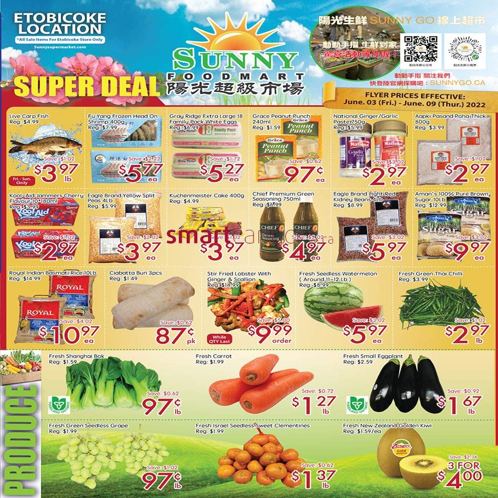 Sunny Foodmart (Etobicoke) Flyer June 3 to 9