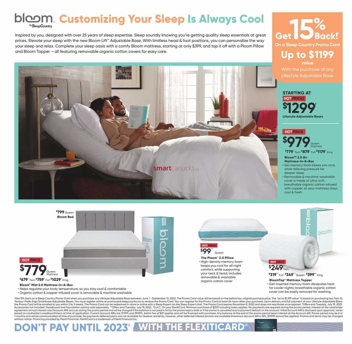 Sleep Country Flyer June 20 to 26