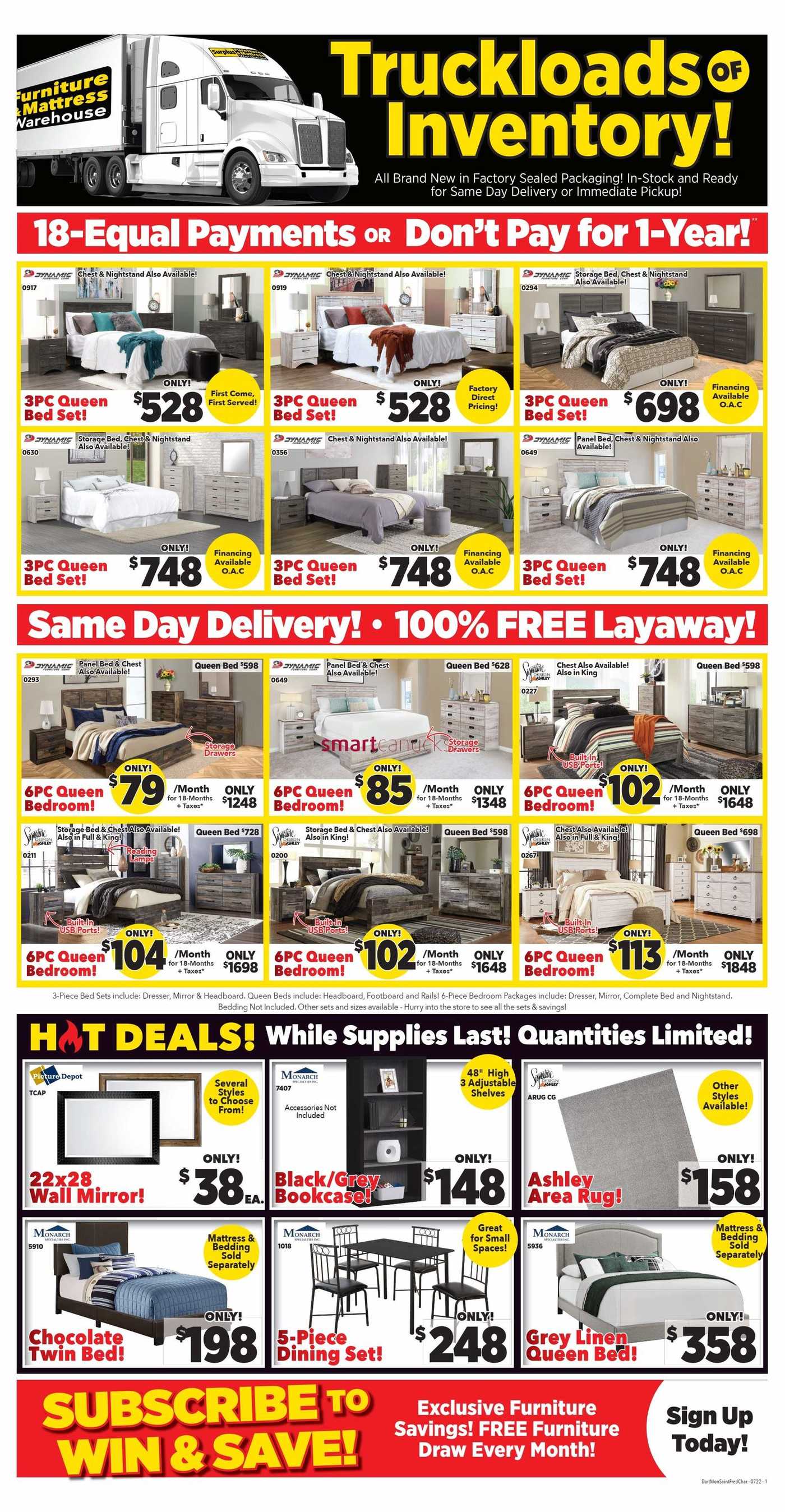 Surplus Furniture & Mattress Warehouse (Saint John) Flyer July 4 to 10