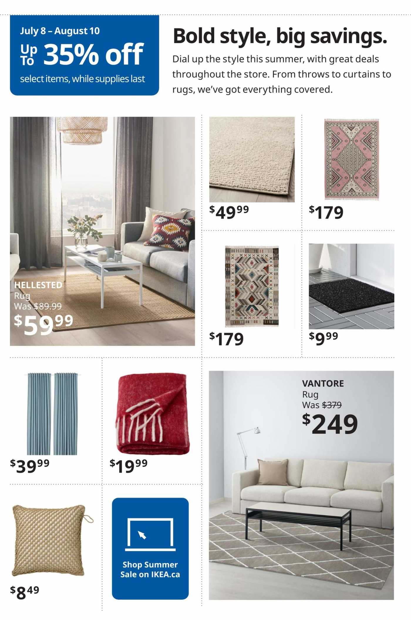 Ikea Summer Sale Flyer July 8 To August 10