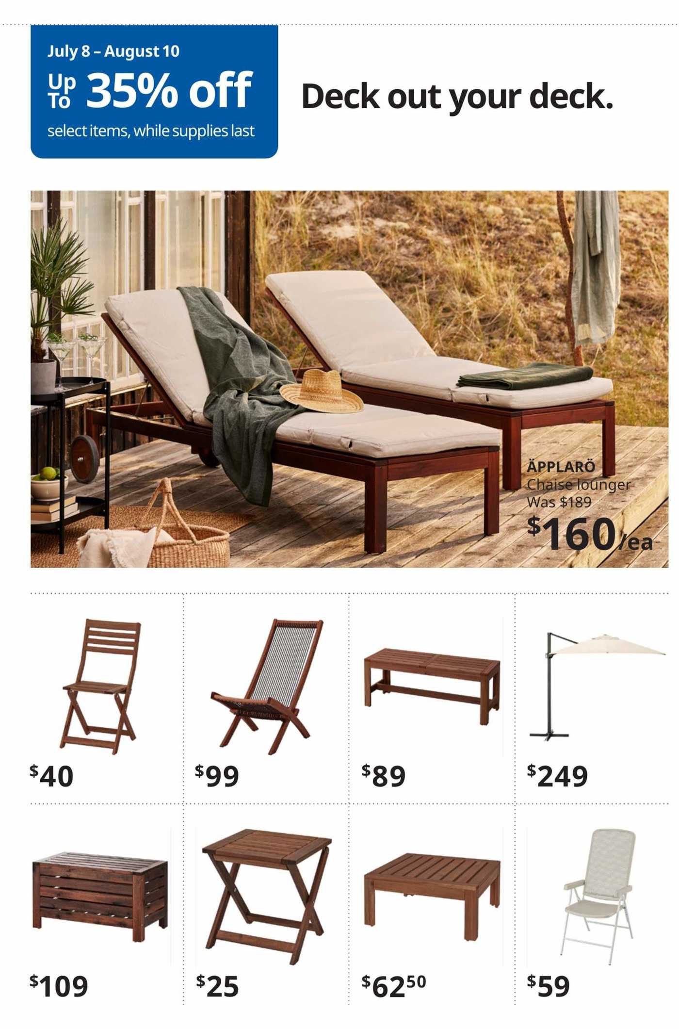 Ikea Summer Sale Flyer July 8 To August 10
