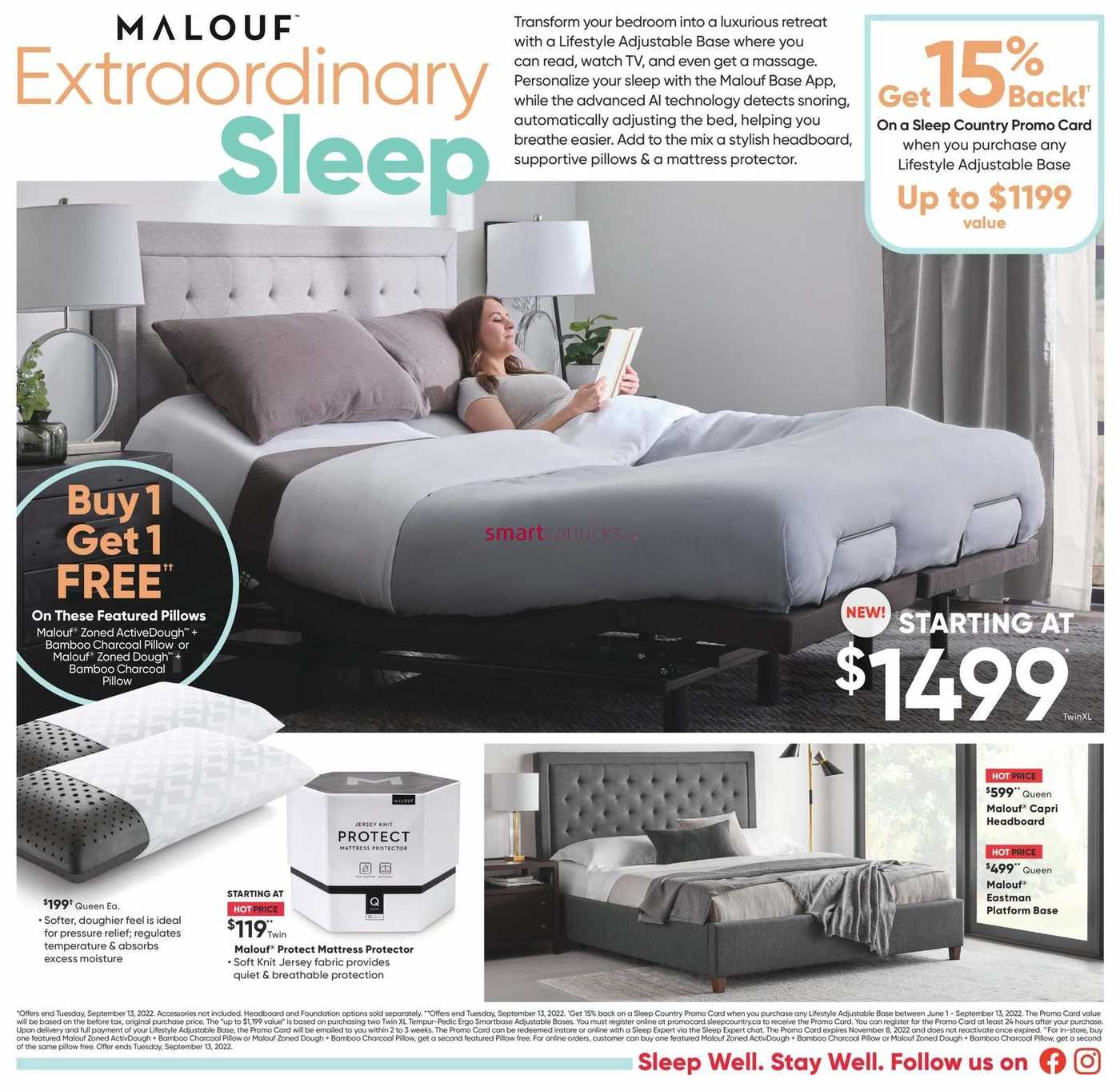 Sleep Country Flyer August 8 to 14