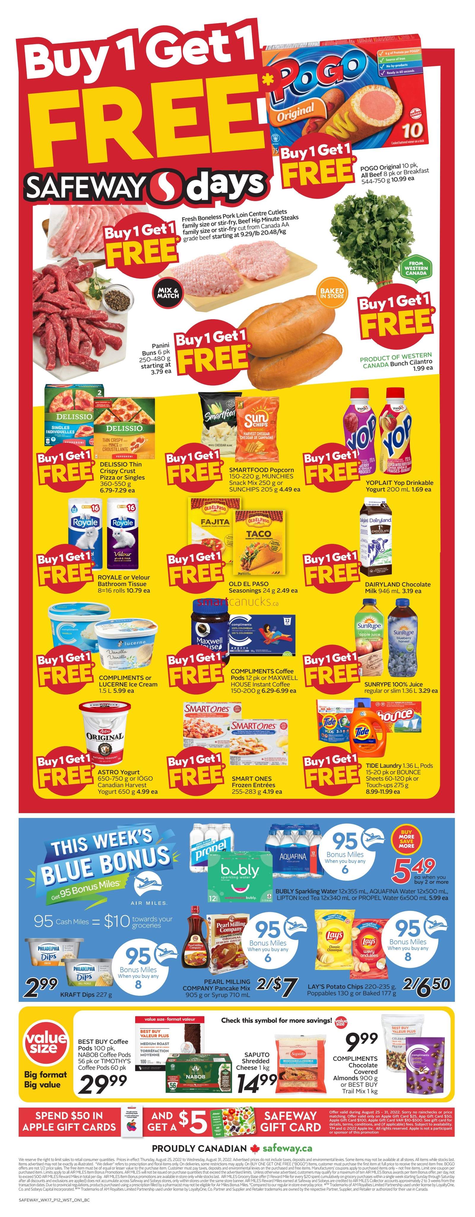 Safeway (BC) Flyer August 25 to 31