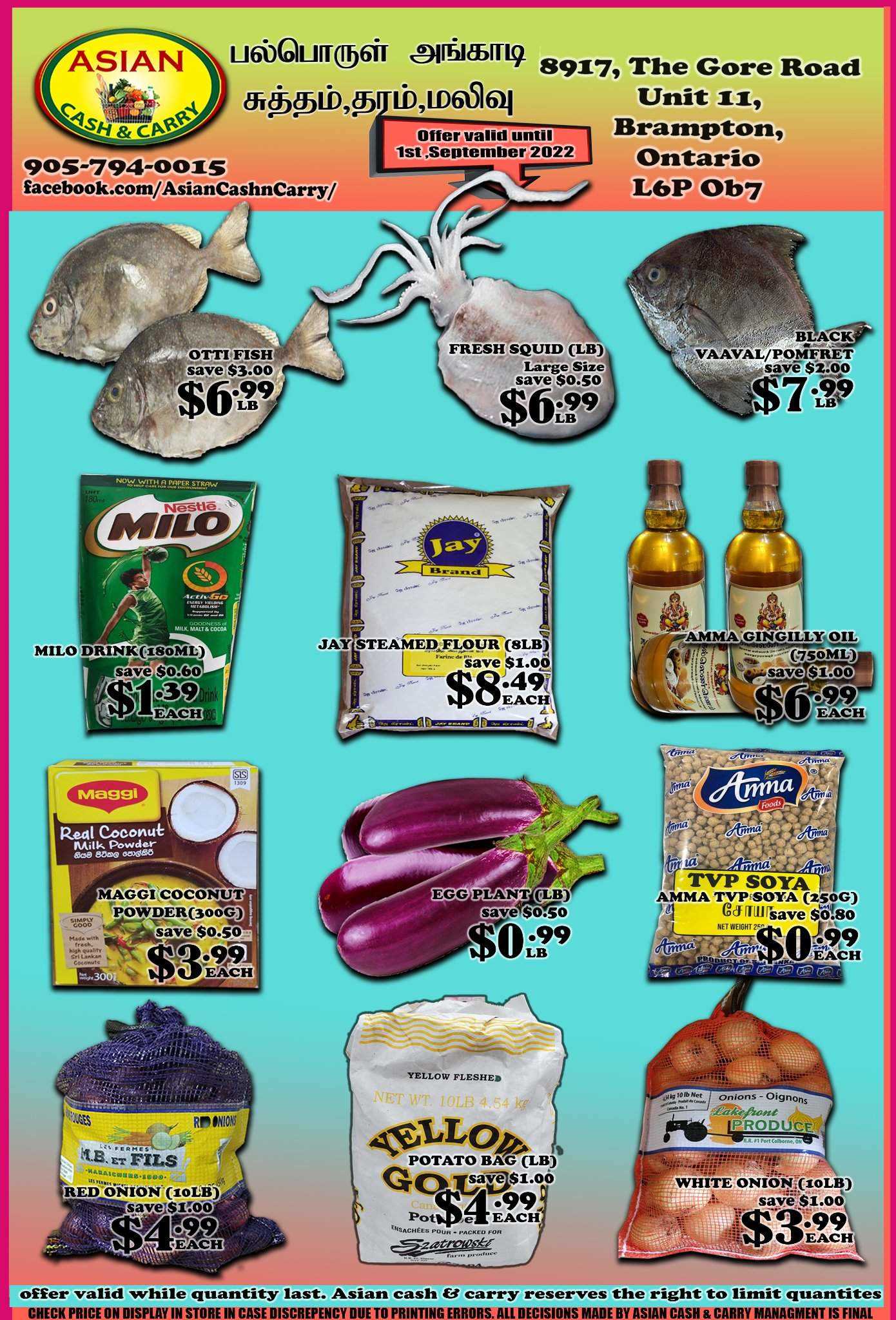 Asian Cash Carry Flyer August 26 To September 1