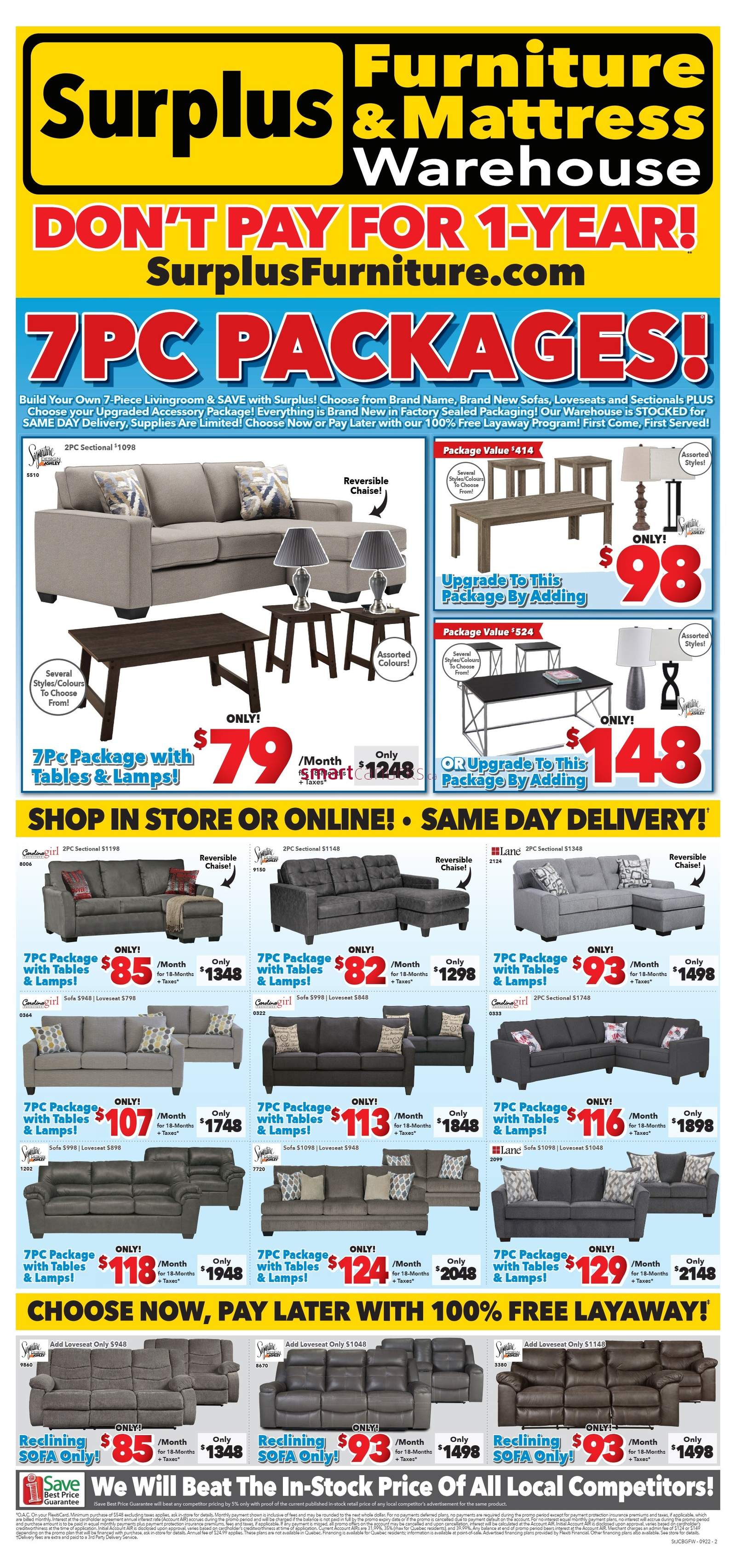 Surplus Furniture Mattress Warehouse Corner Brook Flyer September 5   Surplus Furniture Mattress Warehouse Corner Brook Flyer September 5 To 18 1 