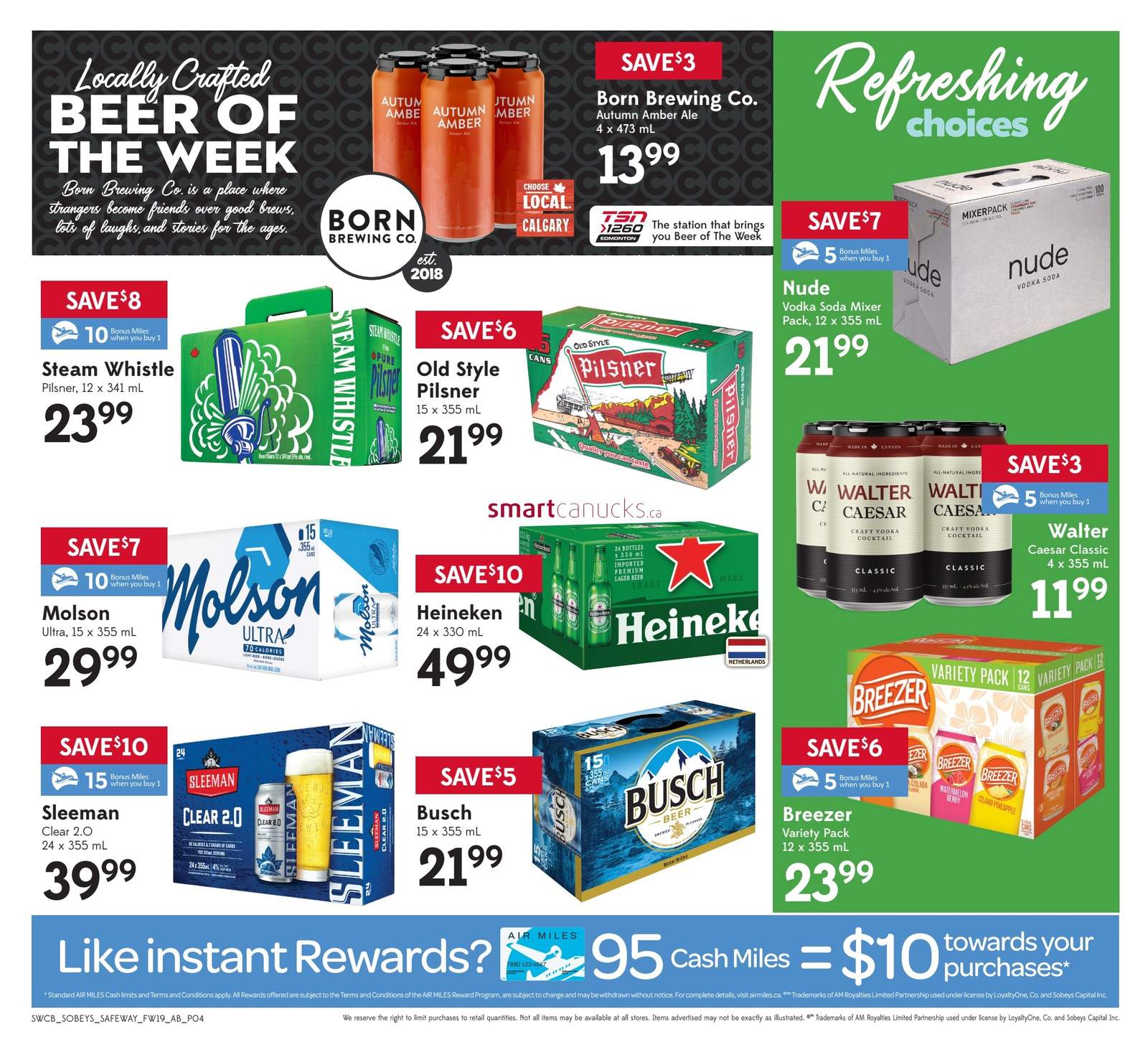 Sobeys/Safeway (AB) Liquor Flyer September 8 to 14