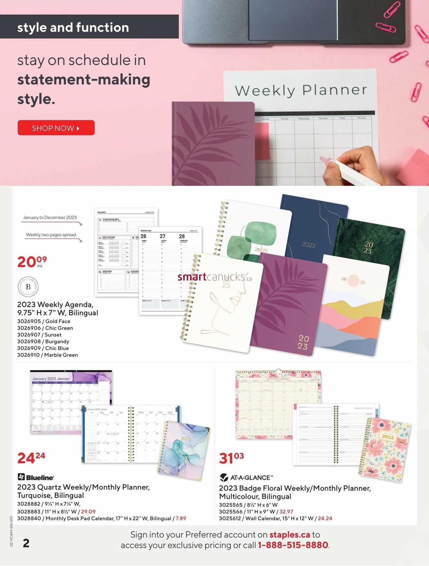 Staples 2023 Calendars And Planners Guide October 5 To December 31