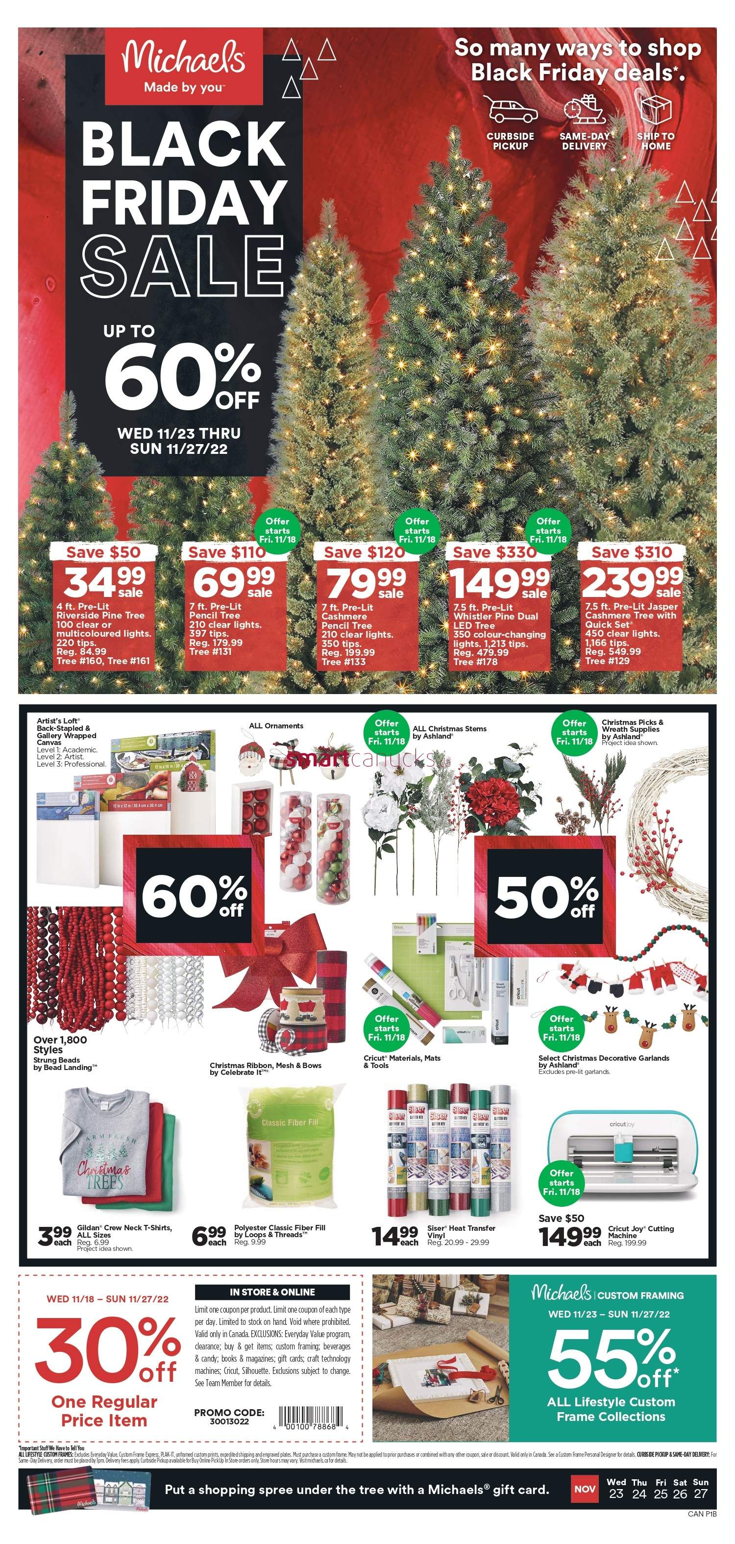 Michaels Canada, flyer - (The Big Fall Sale): August 26 - September 1, 2022