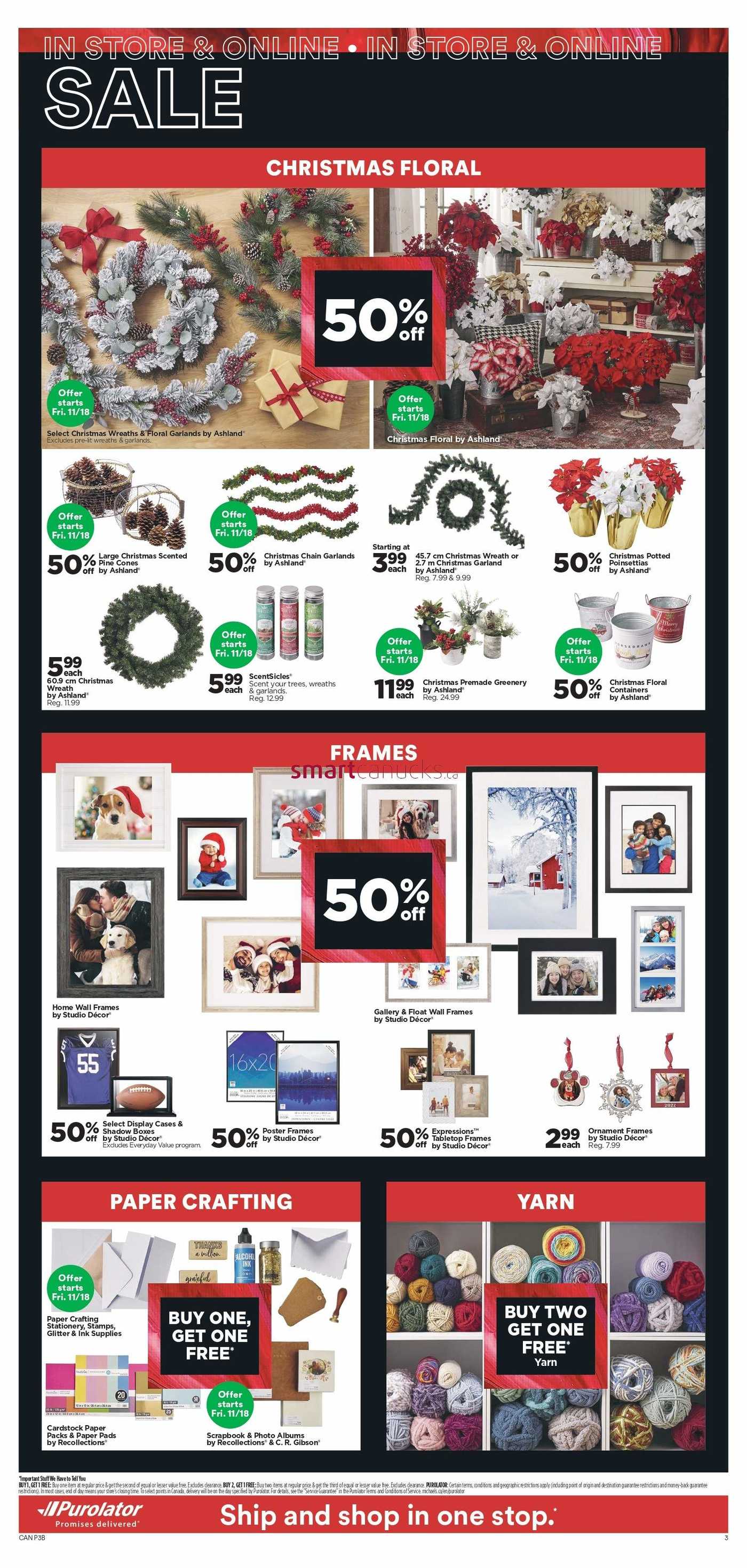 Michaels Canada Black Friday Flyer November 23 To 27 2022 Michaels Canada Black Friday Flyer November 23 To 27 2022