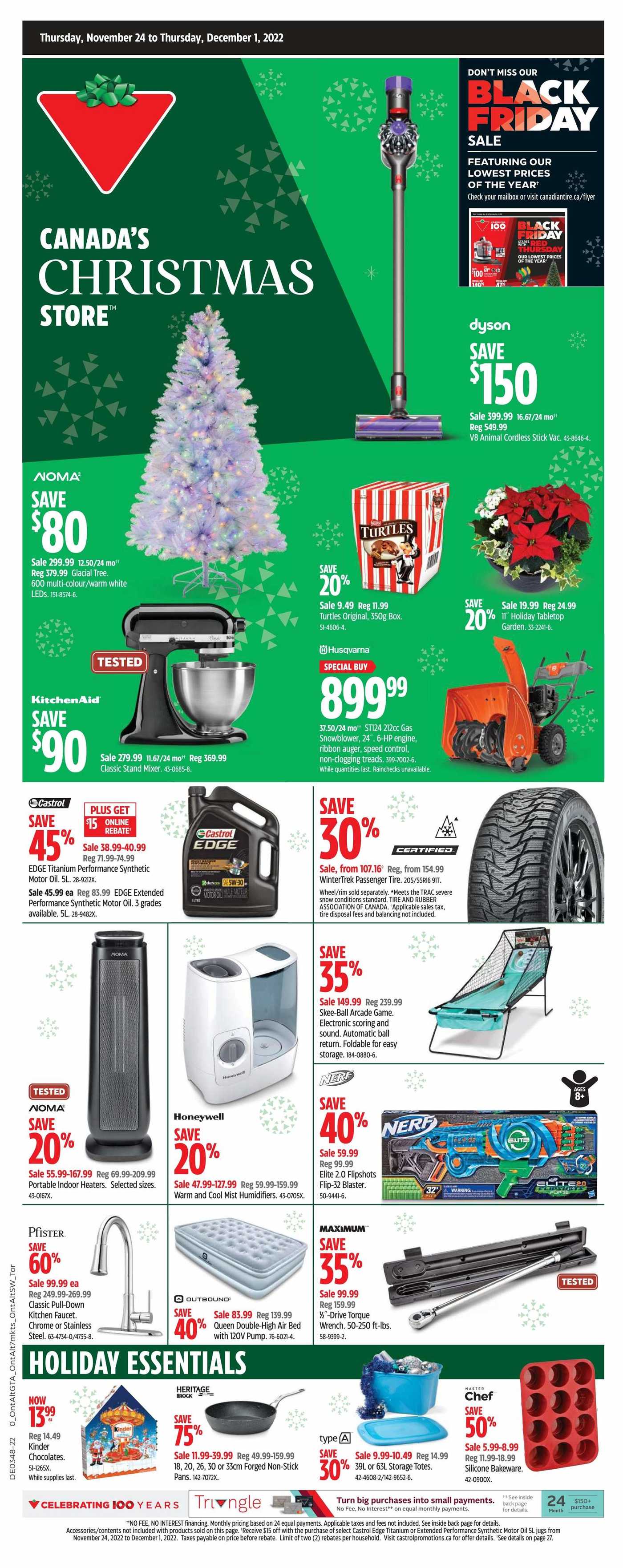 Canadian Tire (ON) Flyer November 24 to December 1