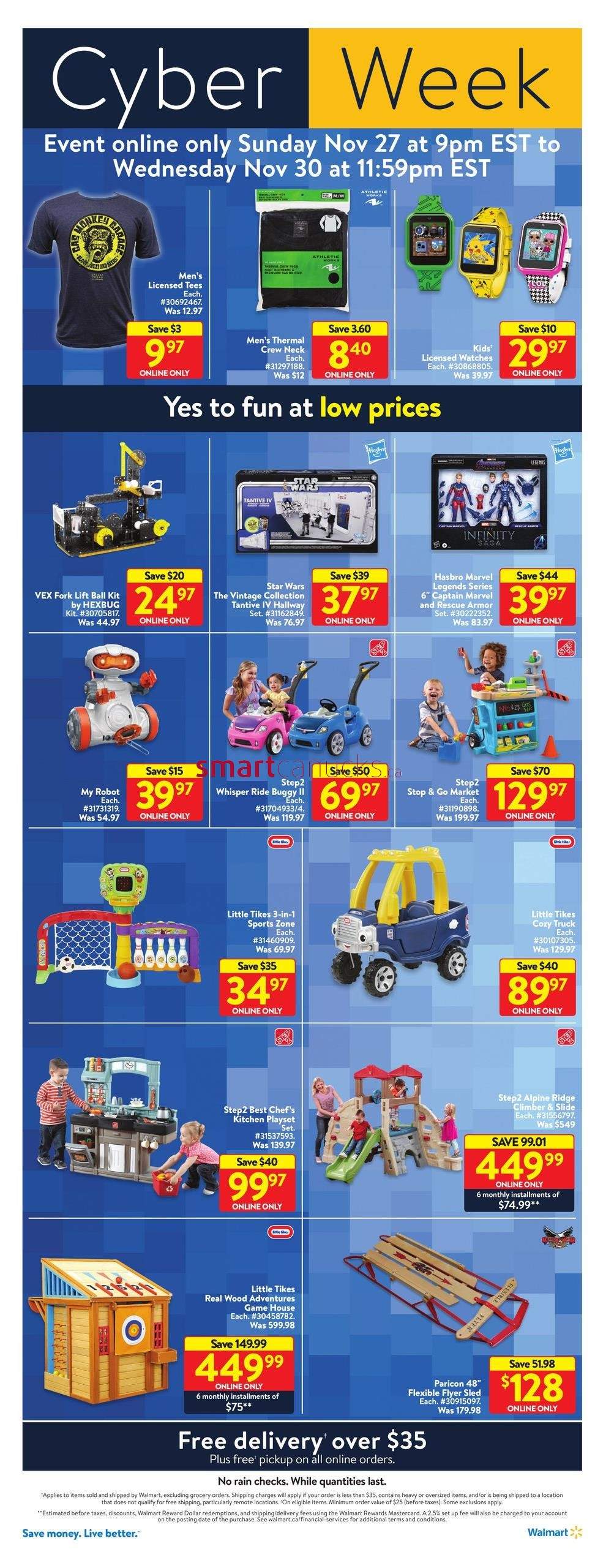 Walmart Cyber Week Flyer November 27 to 30