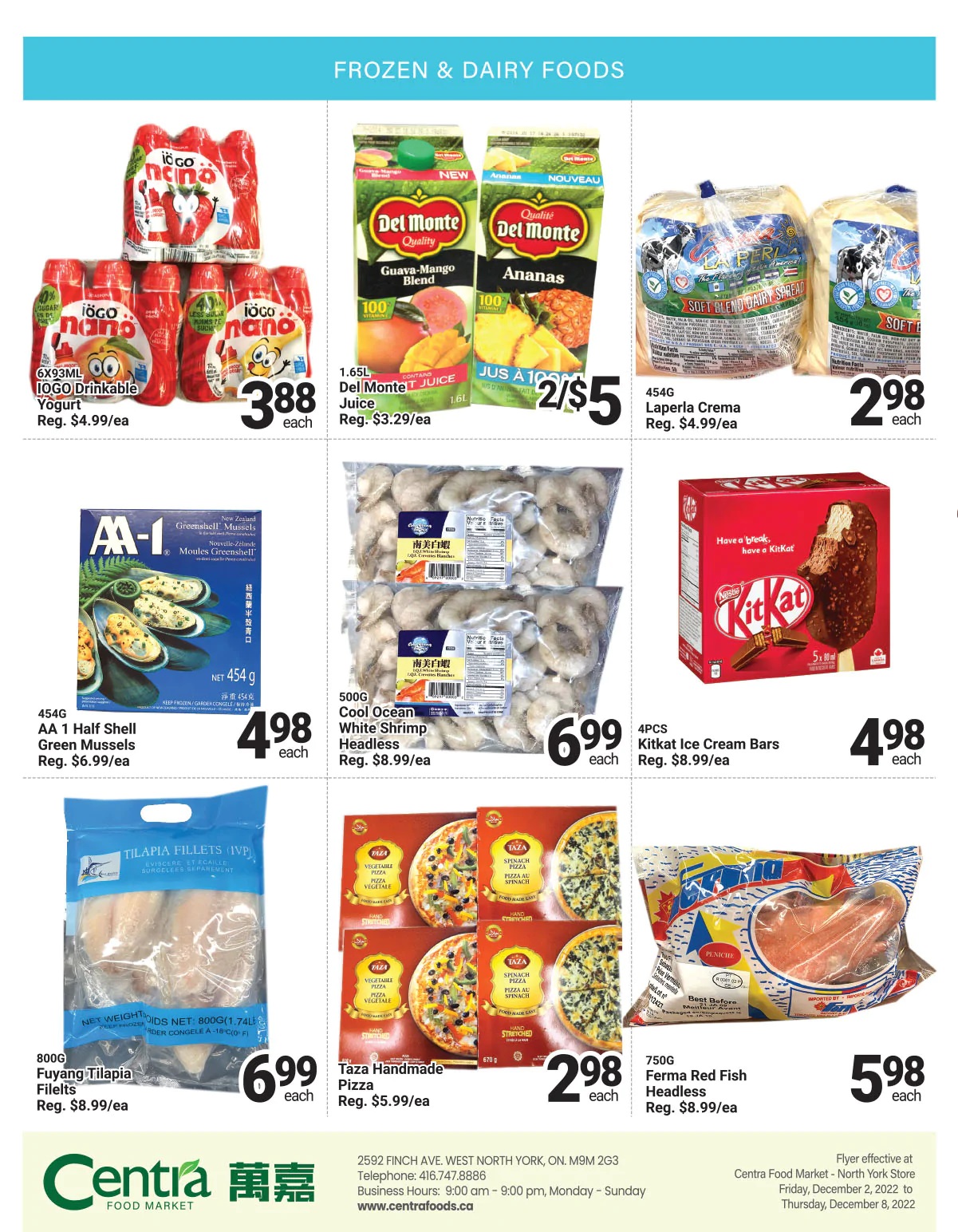 Centra Foods (North York) Flyer December 2 to 8