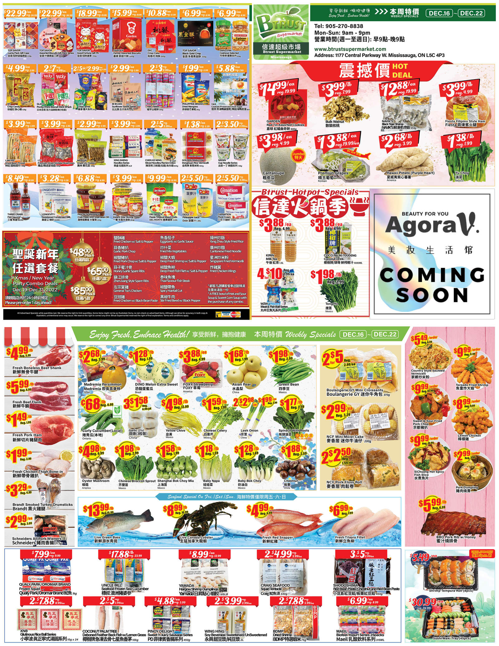 Btrust Supermarket (Mississauga) Flyer December 16 to 22