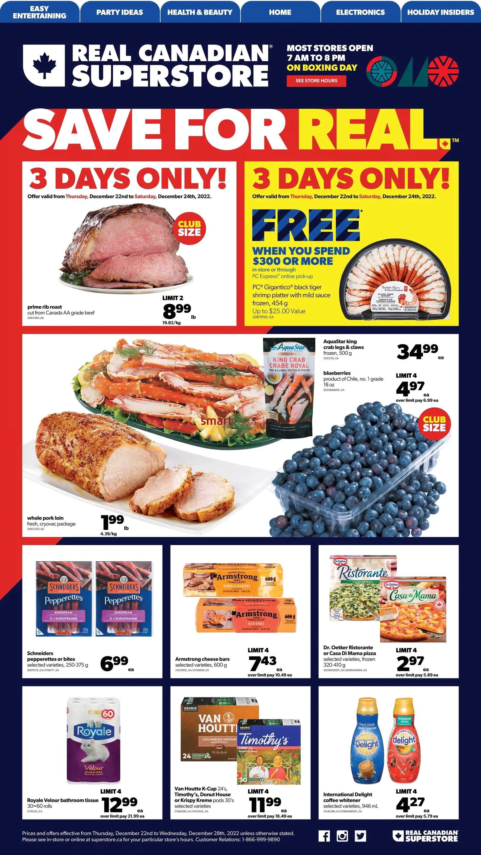 Real Canadian Superstore (ON) Boxing Day Flyer December 26 to 28, 2017