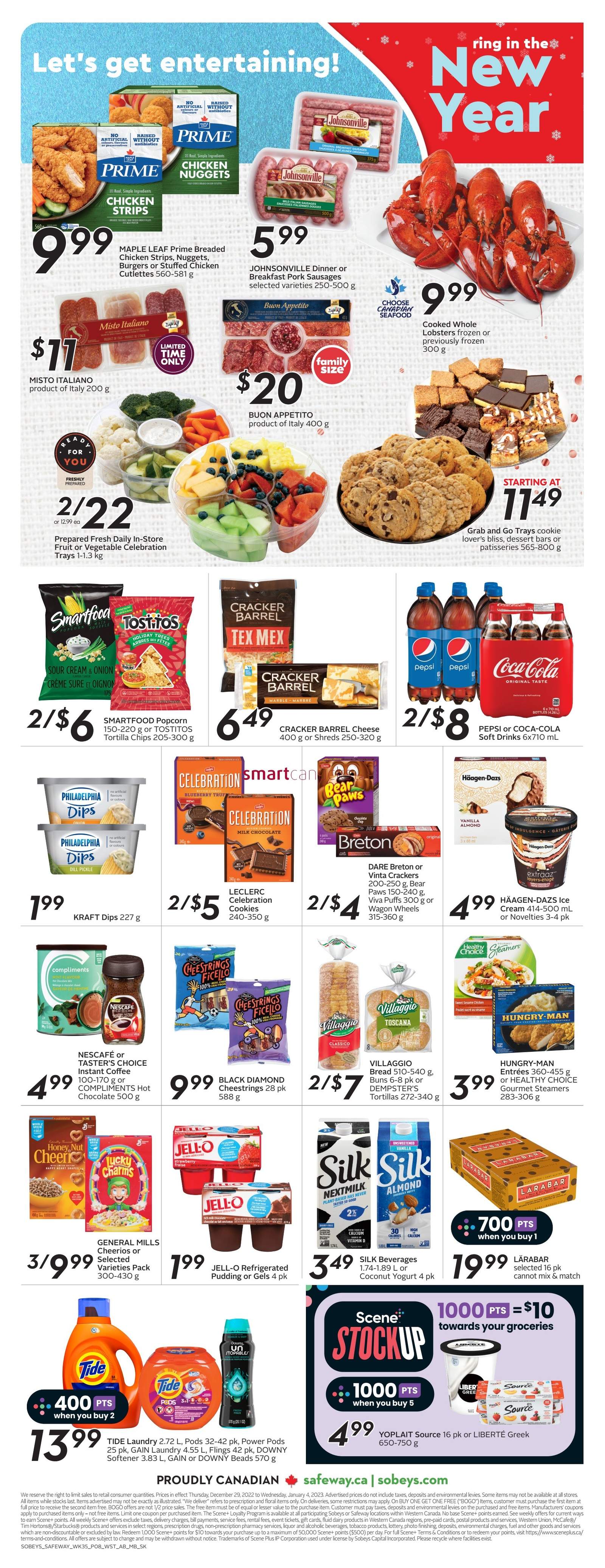 Sobeys/Safeway (AB, SK & MB) Flyer December 29 to January 4