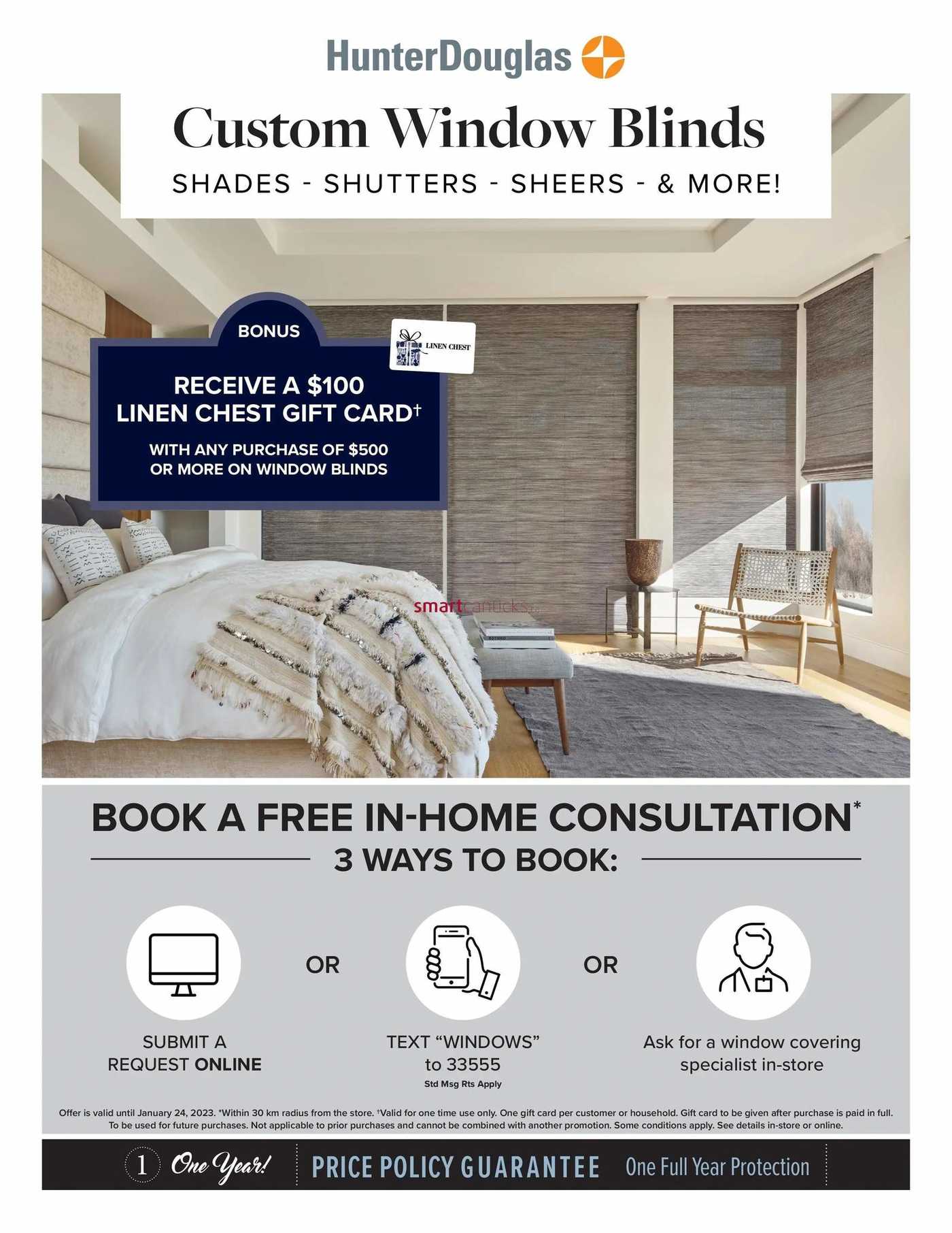 Linen Chest Flyer January 9 to 24