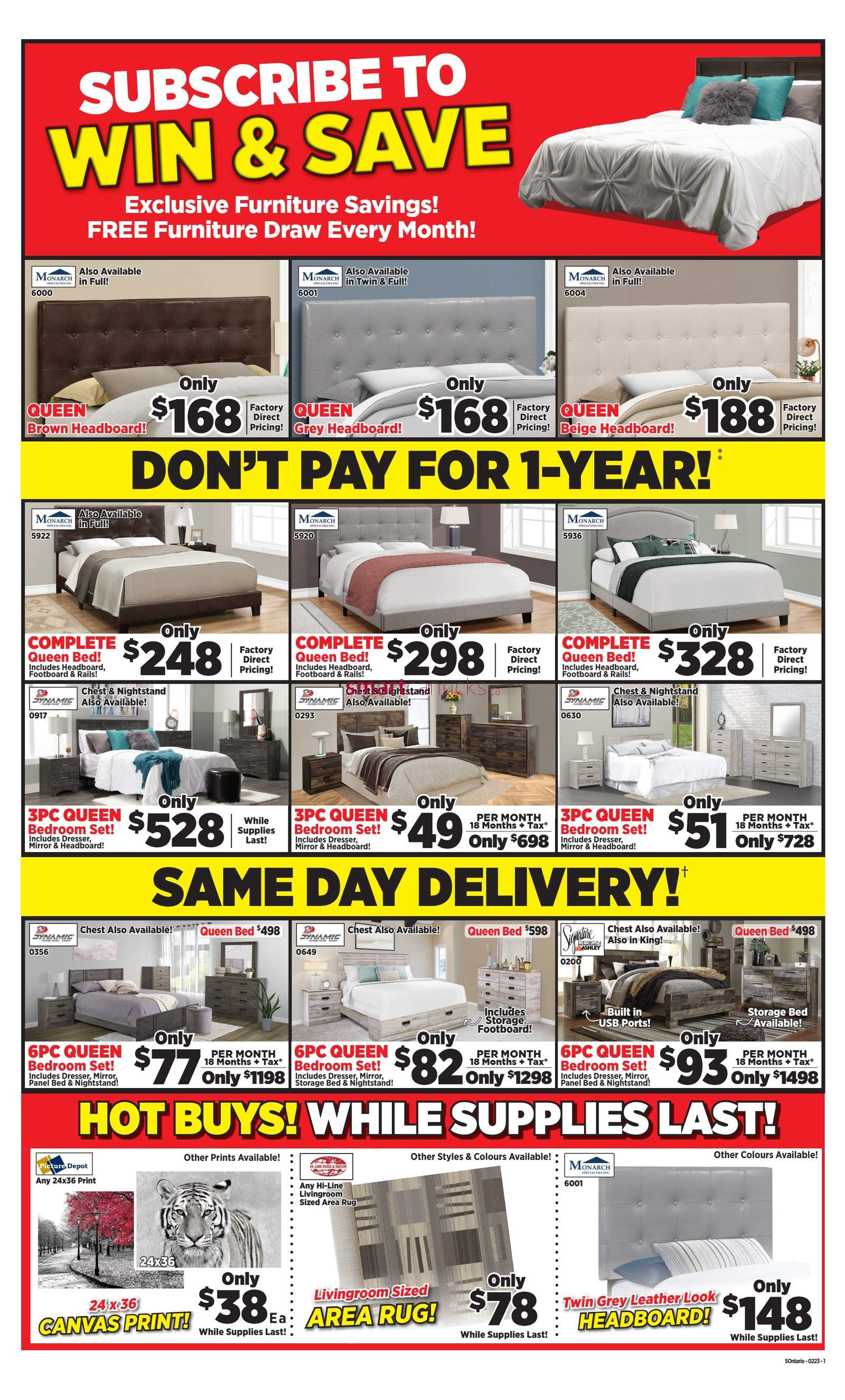 Surplus Furniture & Mattress Warehouse (st. Catharines) Flyer January 