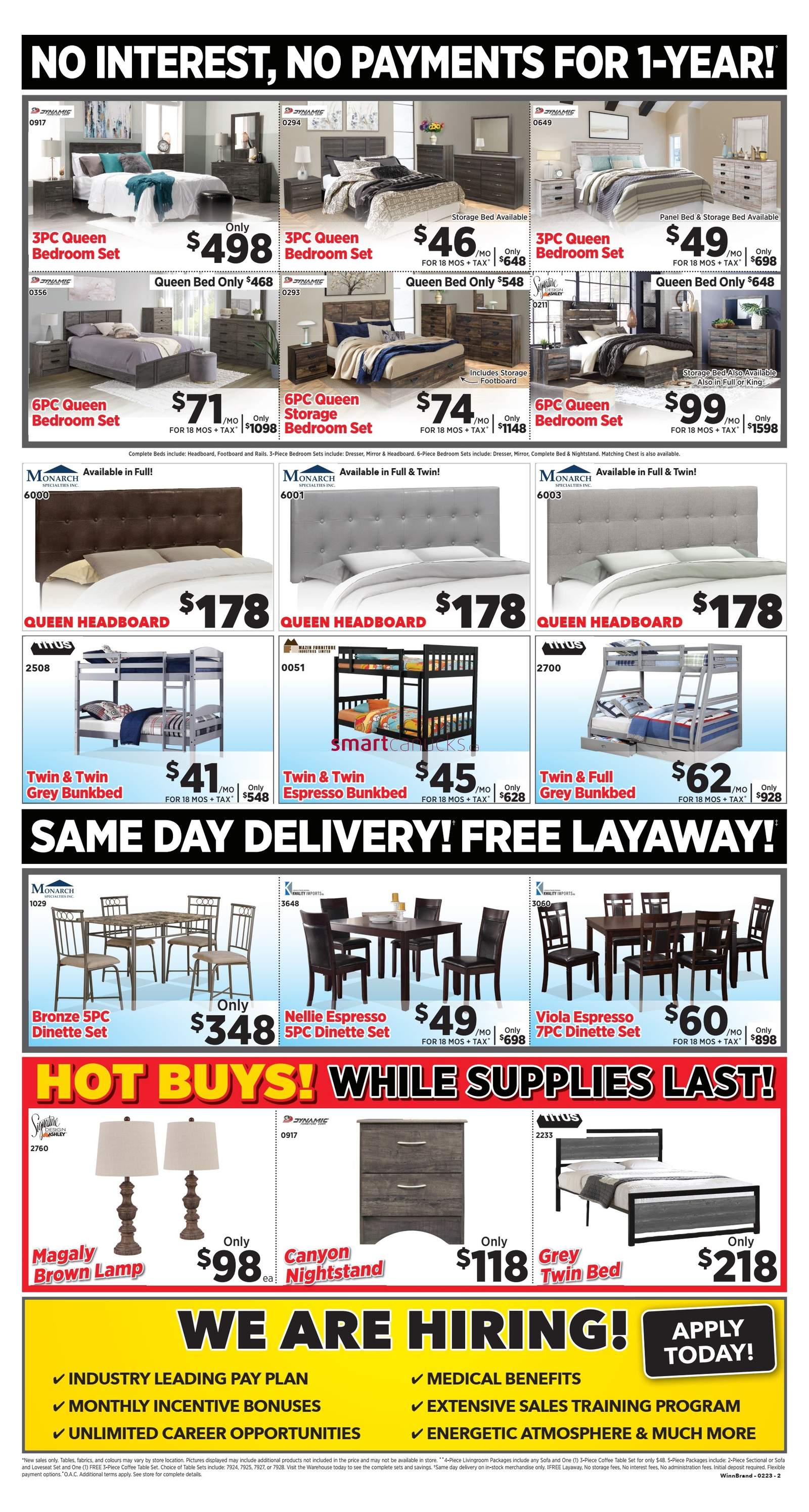 Surplus Furniture & Mattress Warehouse (Winnipeg) Flyer February 6 to 26