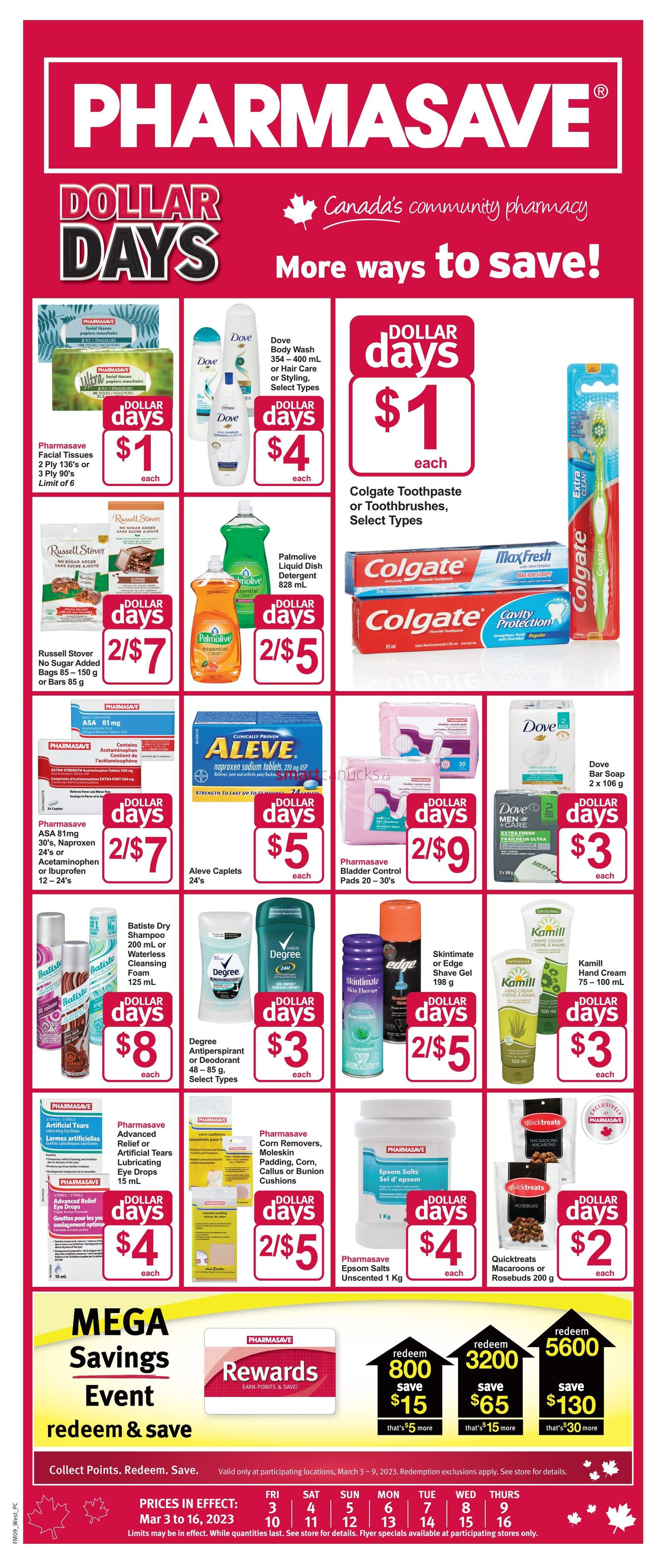 Pharmasave (BC) Flyer March 3 to 16