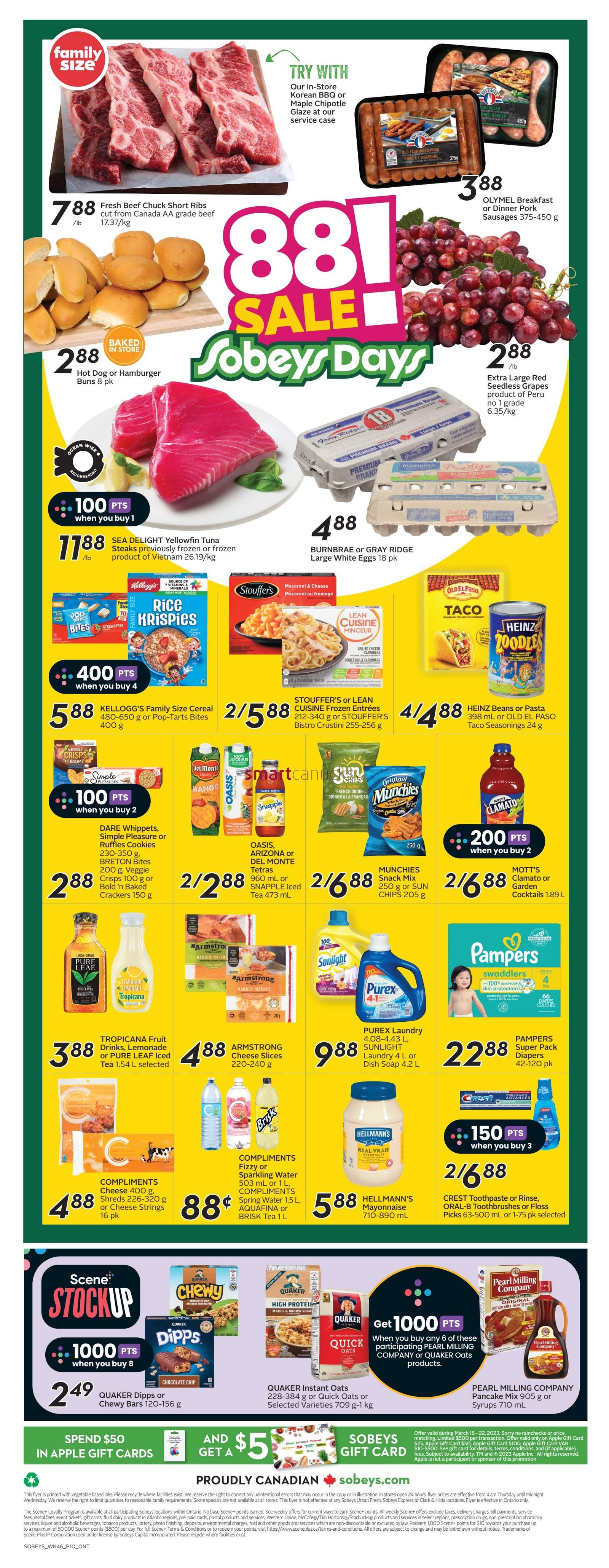 Sobeys (ON) Flyer March 16 to 22