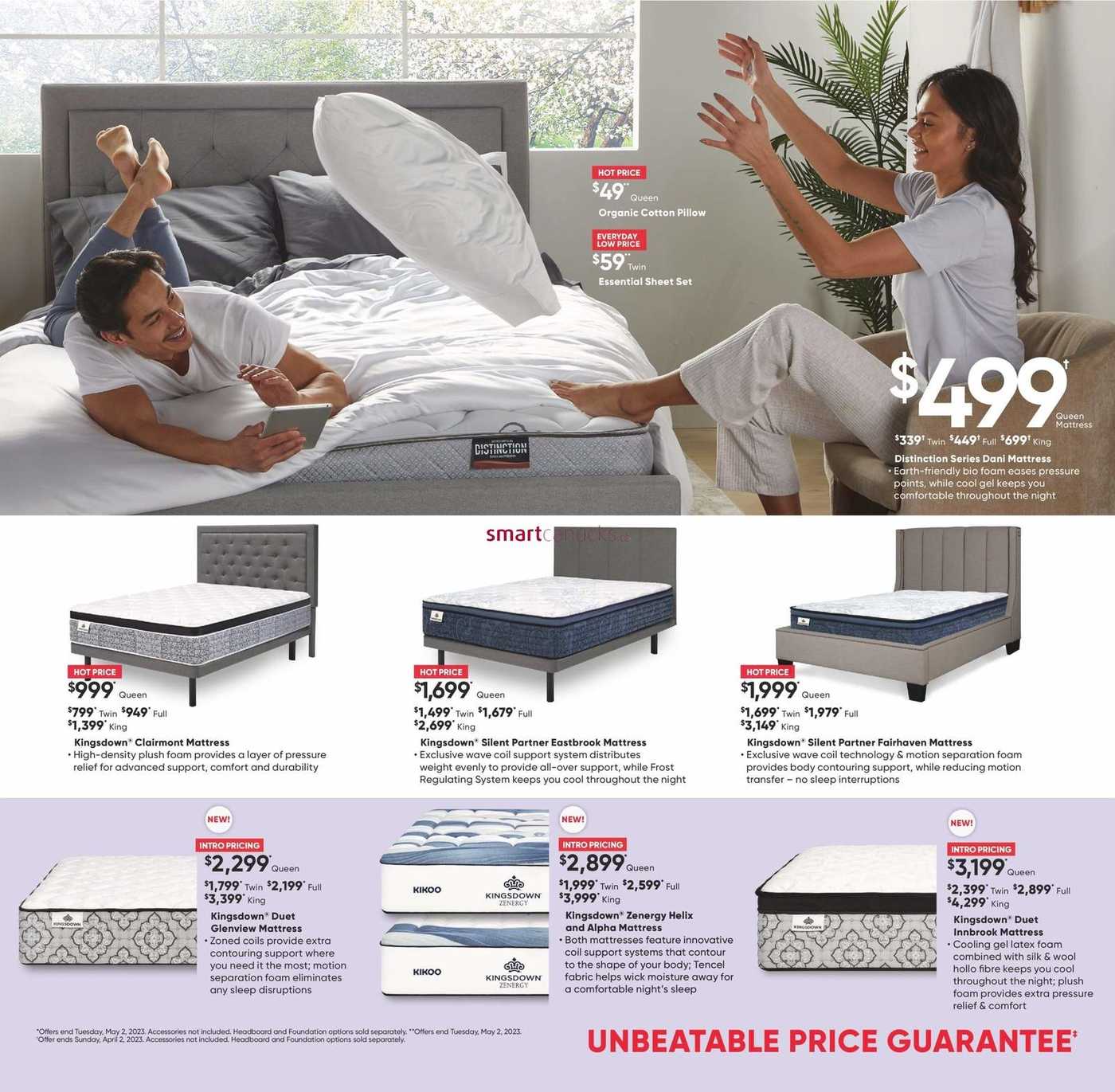 Sleep Country Flyer March 27 to 30