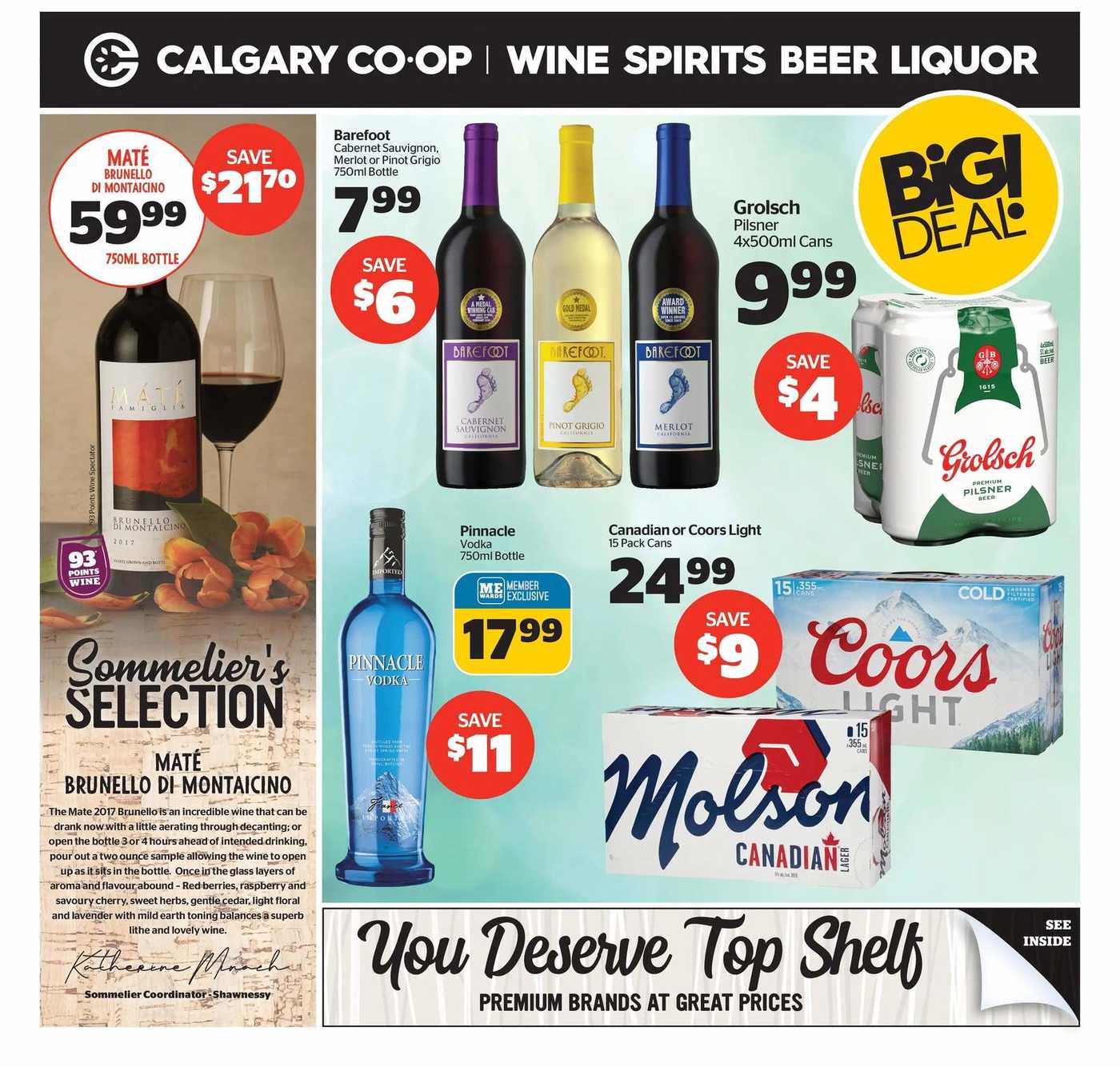 Calgary Co op Liquor Flyer March 30 To April 5
