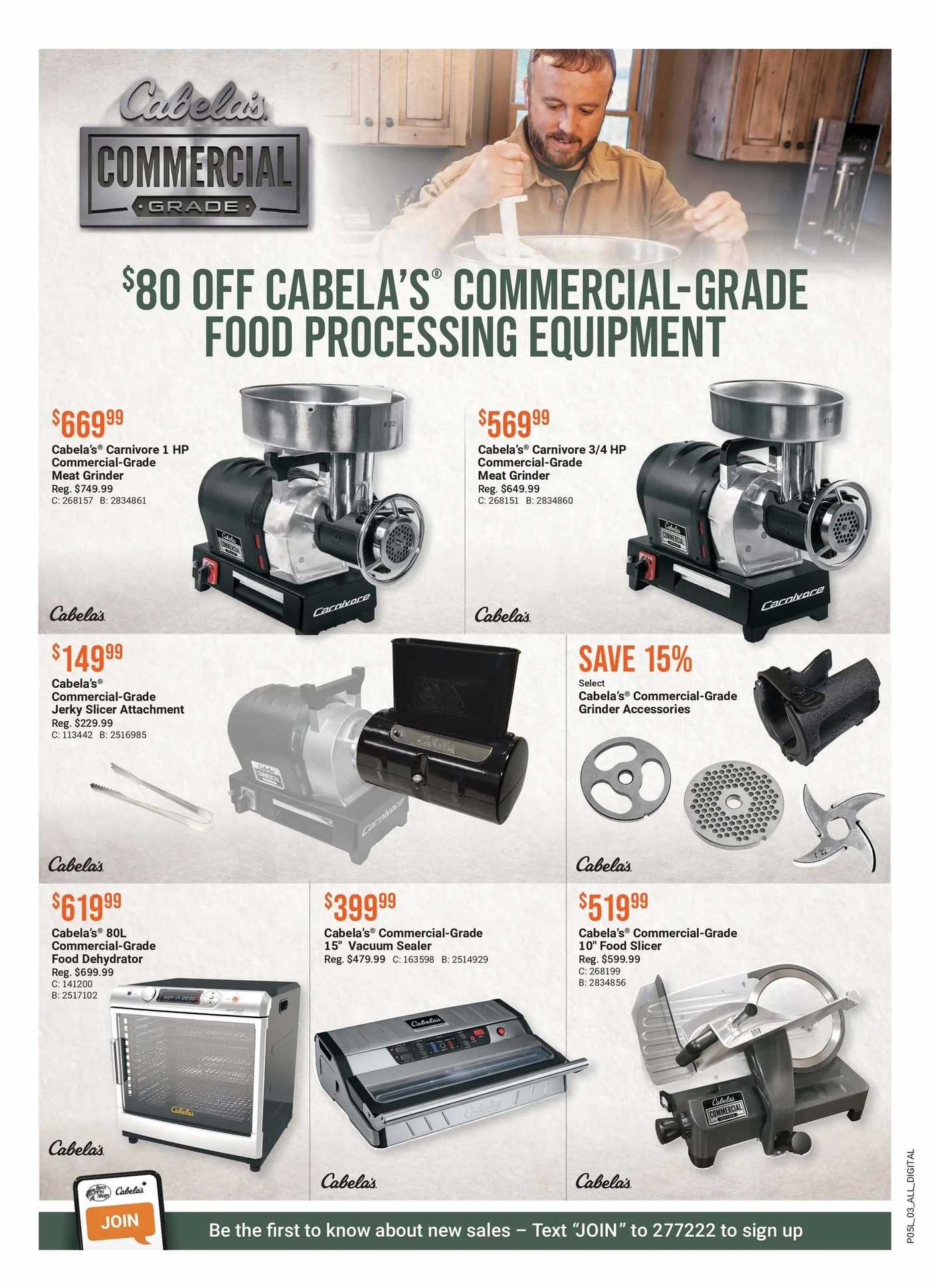 Cabela's Commercial-Grade 1HP Carnivore Meat Grinder